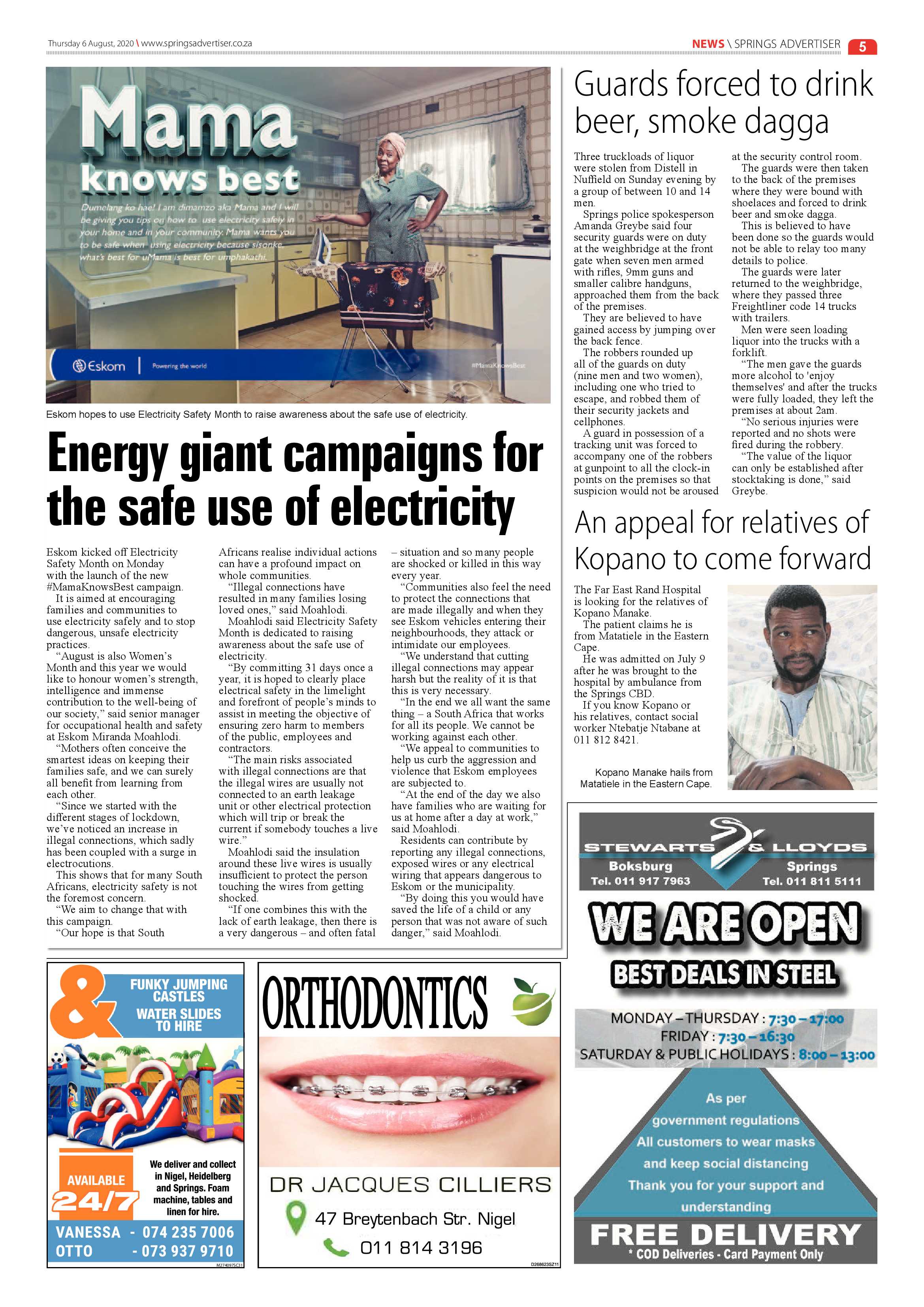 Springs Advertiser 06 August 2020 page 5