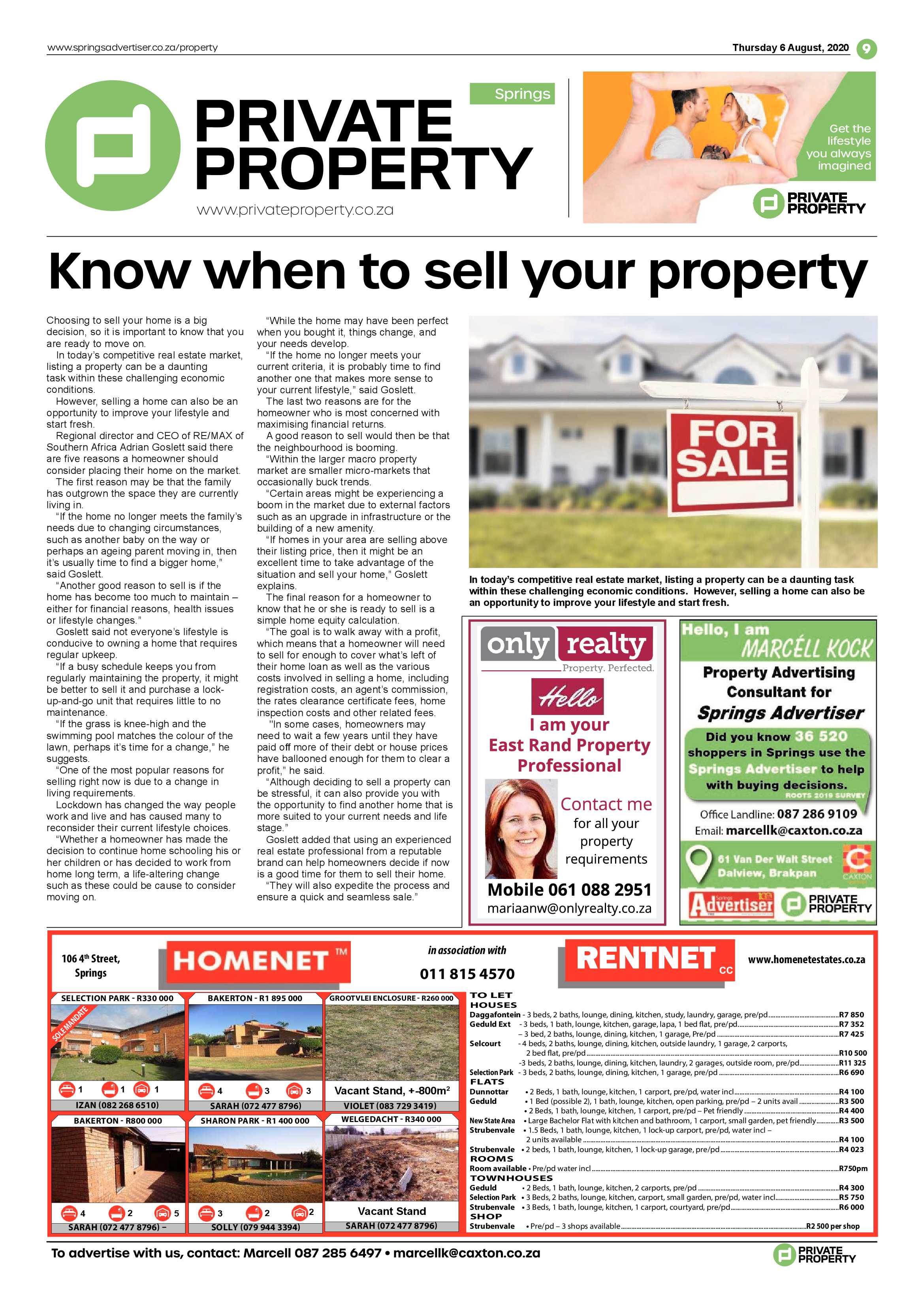 Springs Advertiser 06 August 2020 page 9