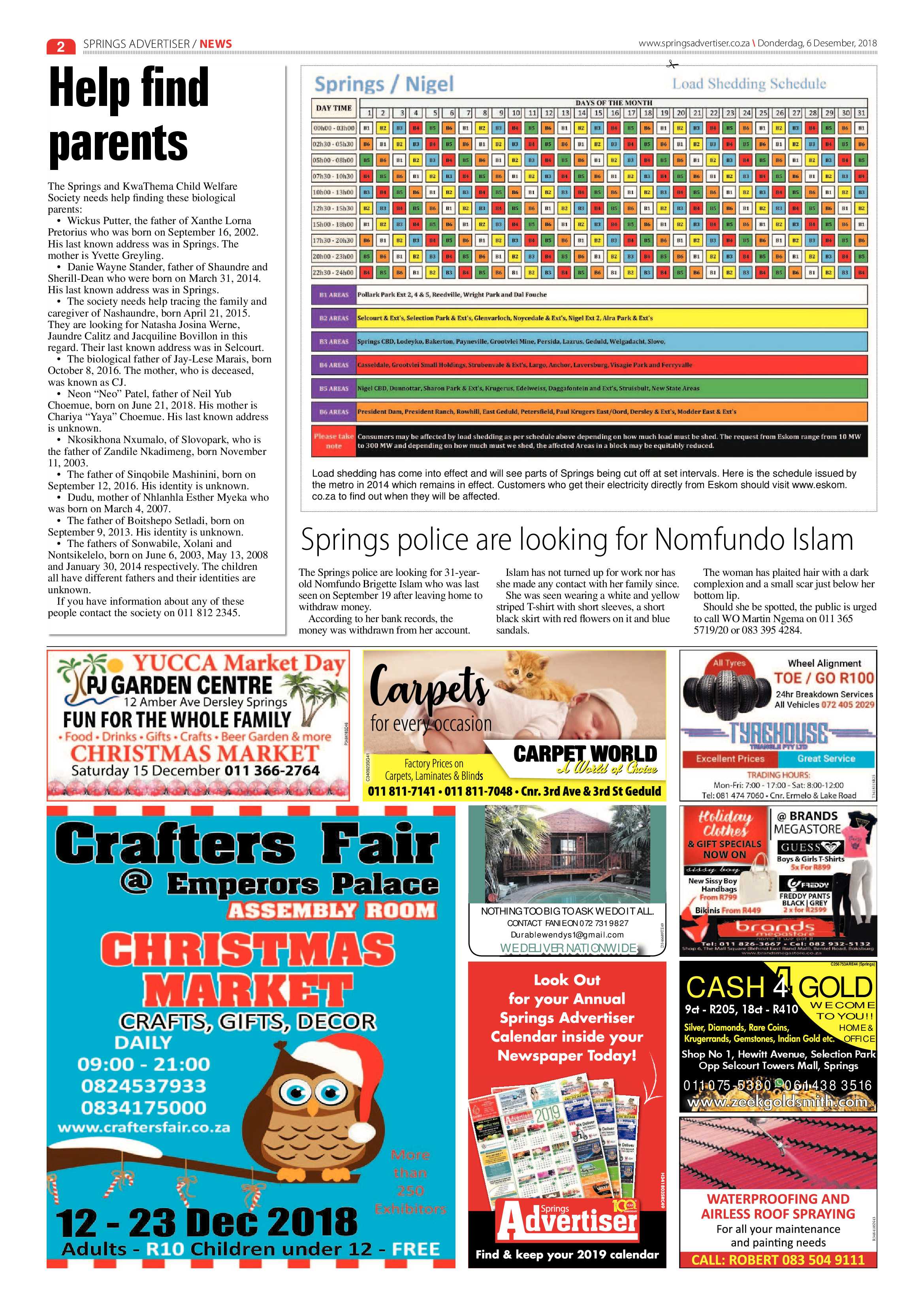 Springs Advertiser 06 December 2018 page 2