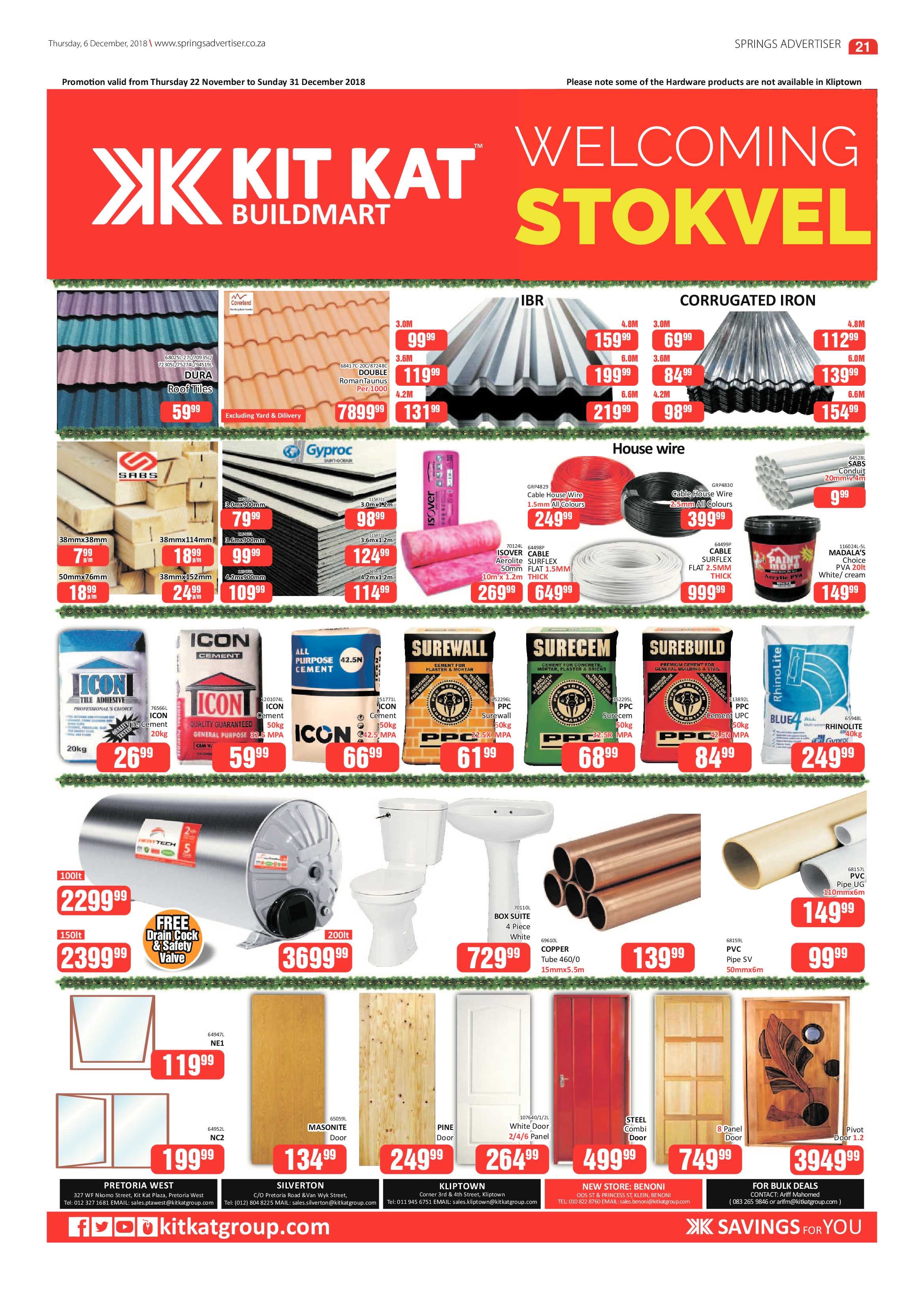 Springs Advertiser 06 December 2018 page 21