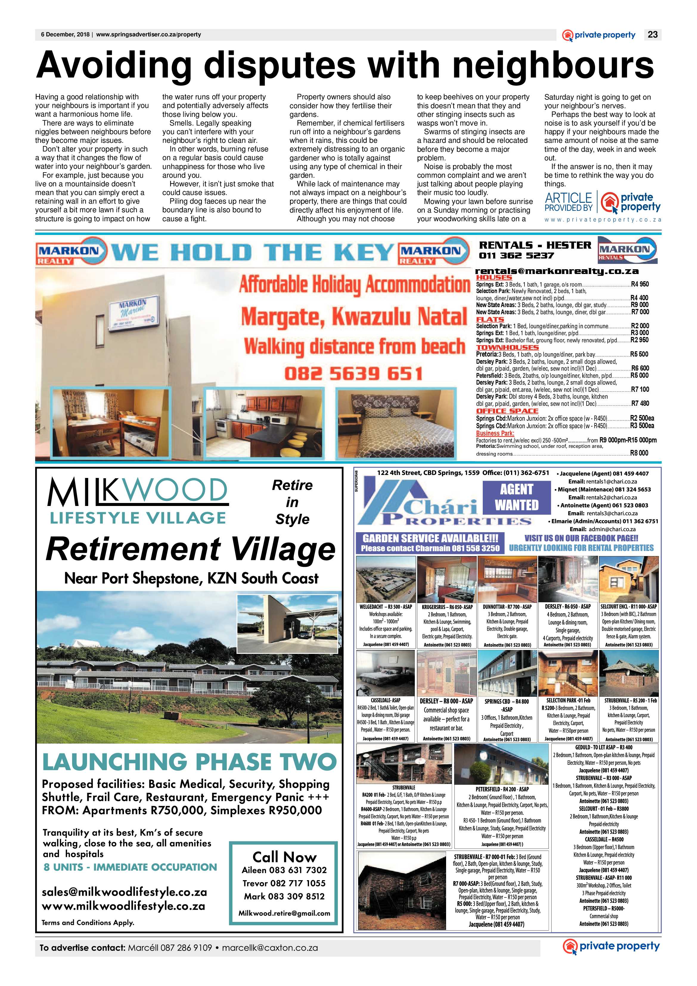 Springs Advertiser 06 December 2018 page 23