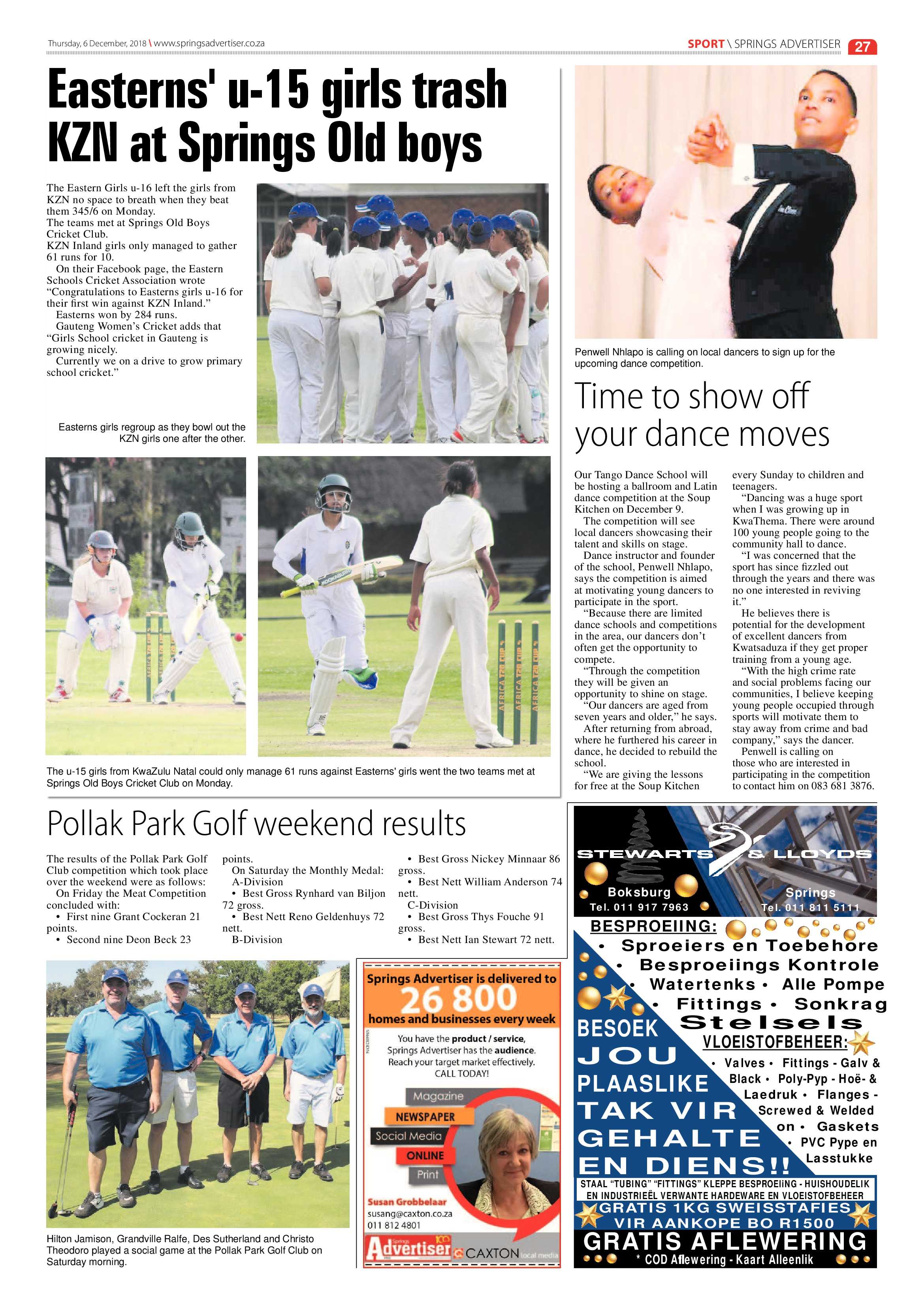Springs Advertiser 06 December 2018 page 27