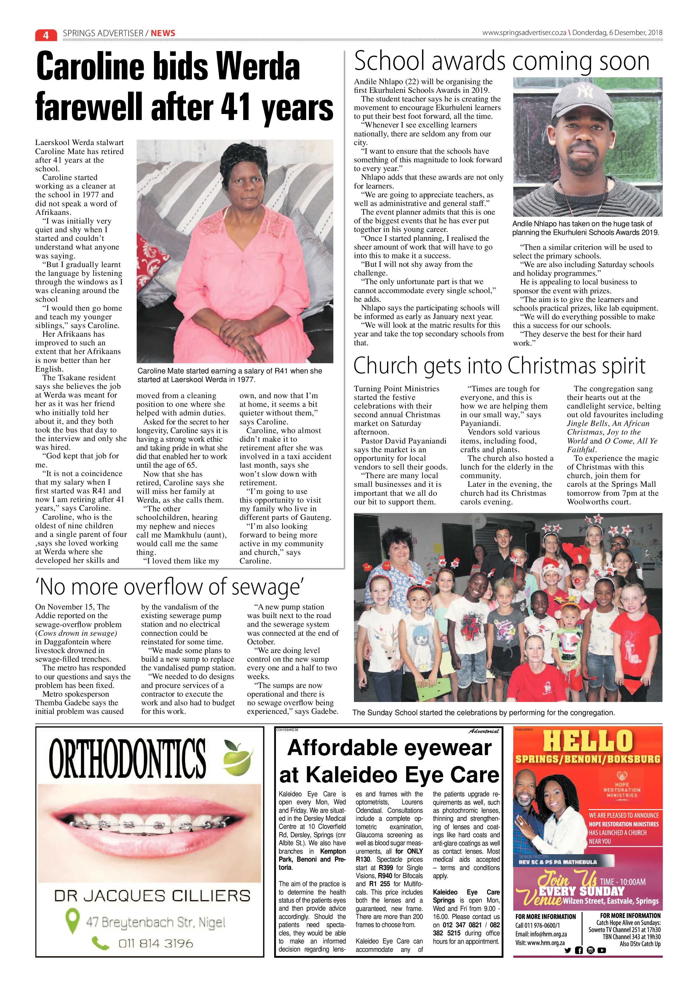 Springs Advertiser 06 December 2018 page 4