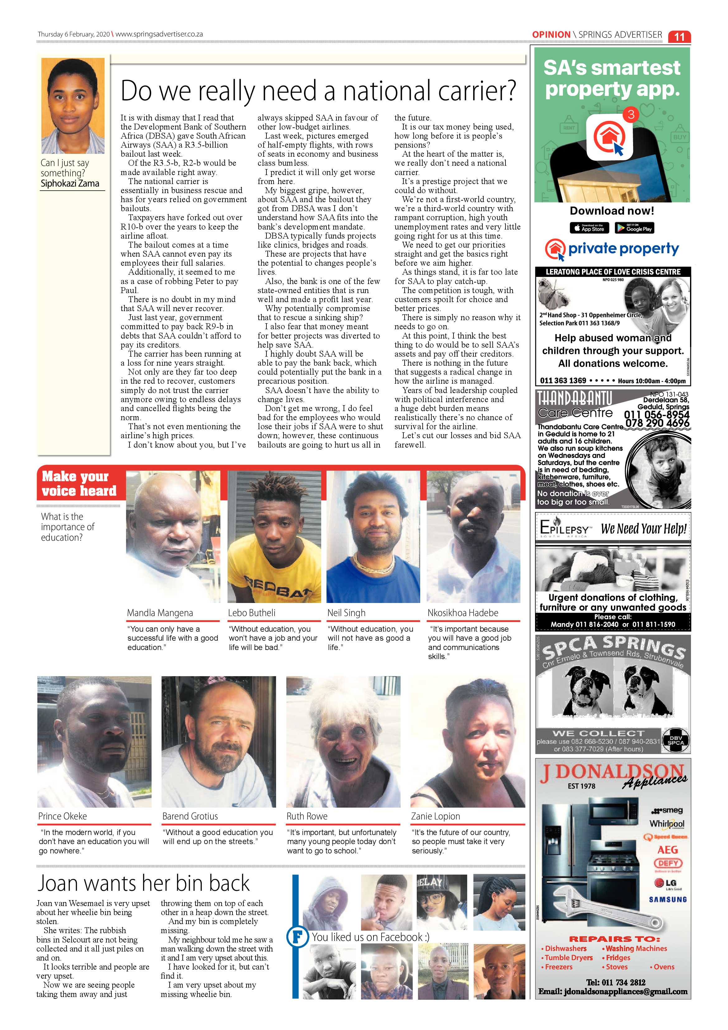 Springs Advertiser 06 February 2020 page 11