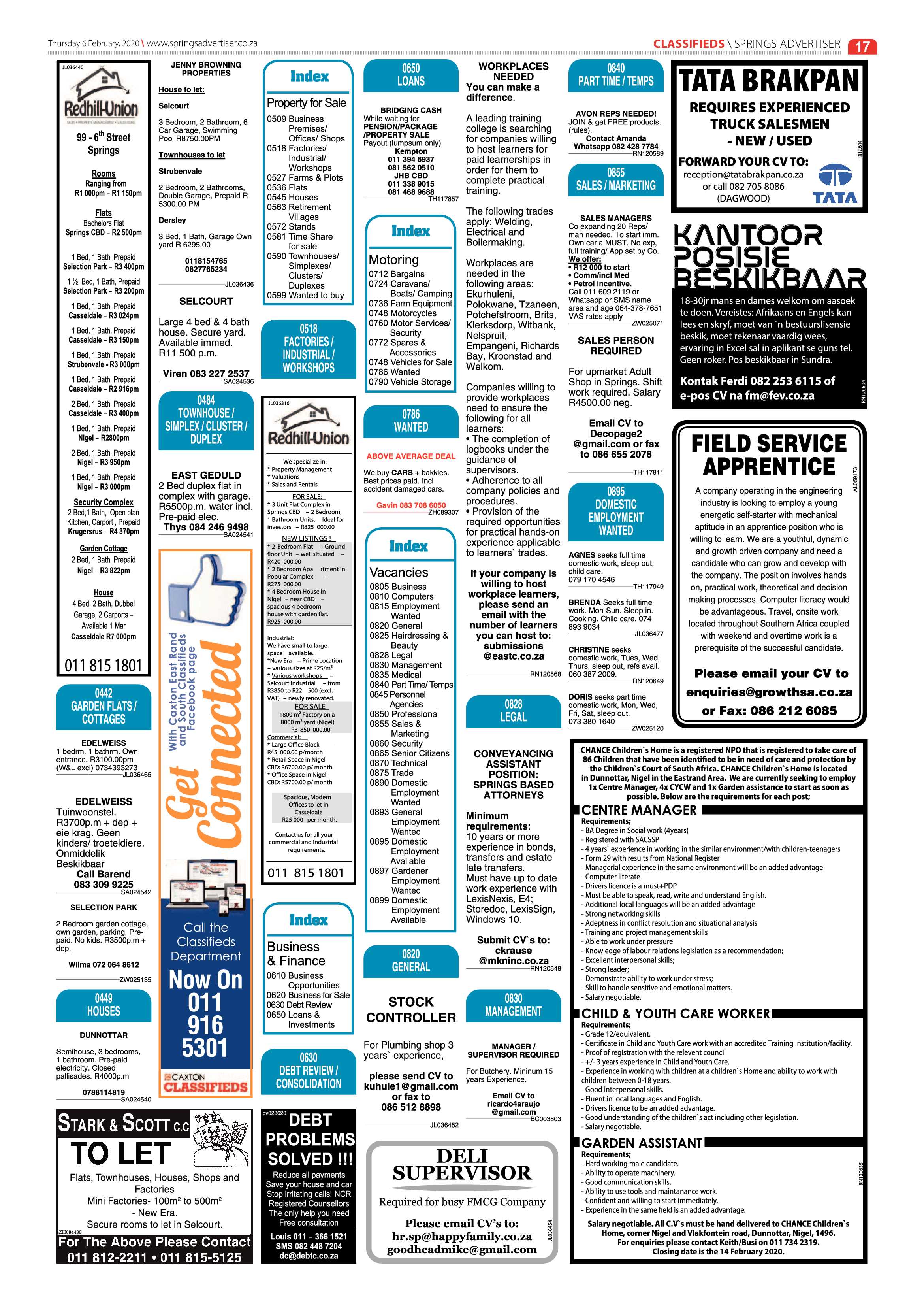 Springs Advertiser 06 February 2020 page 17