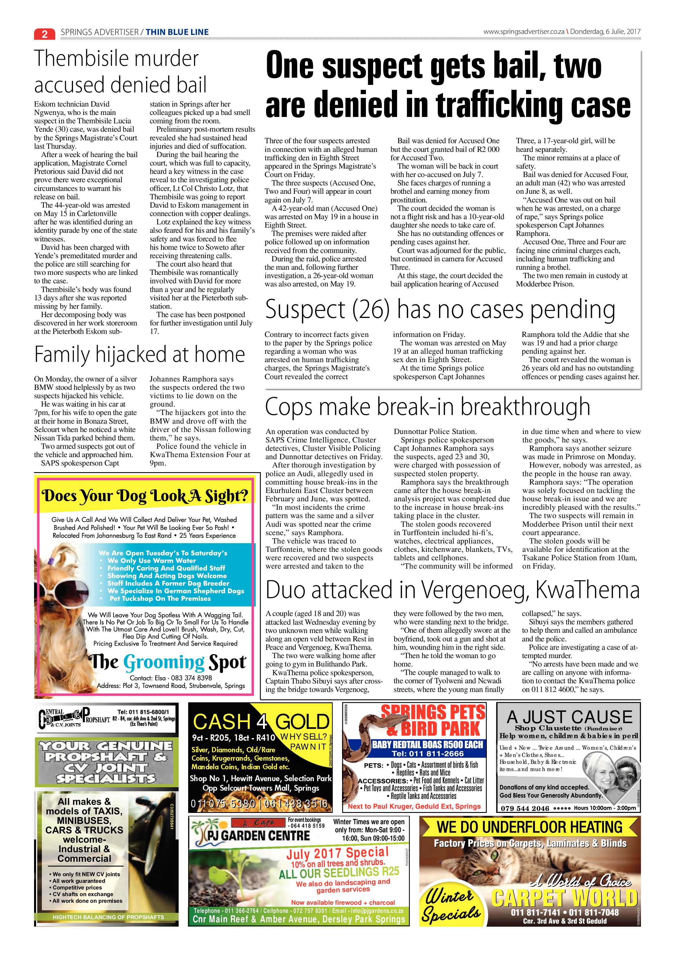 Springs Advertiser 06 July 2017 page 2
