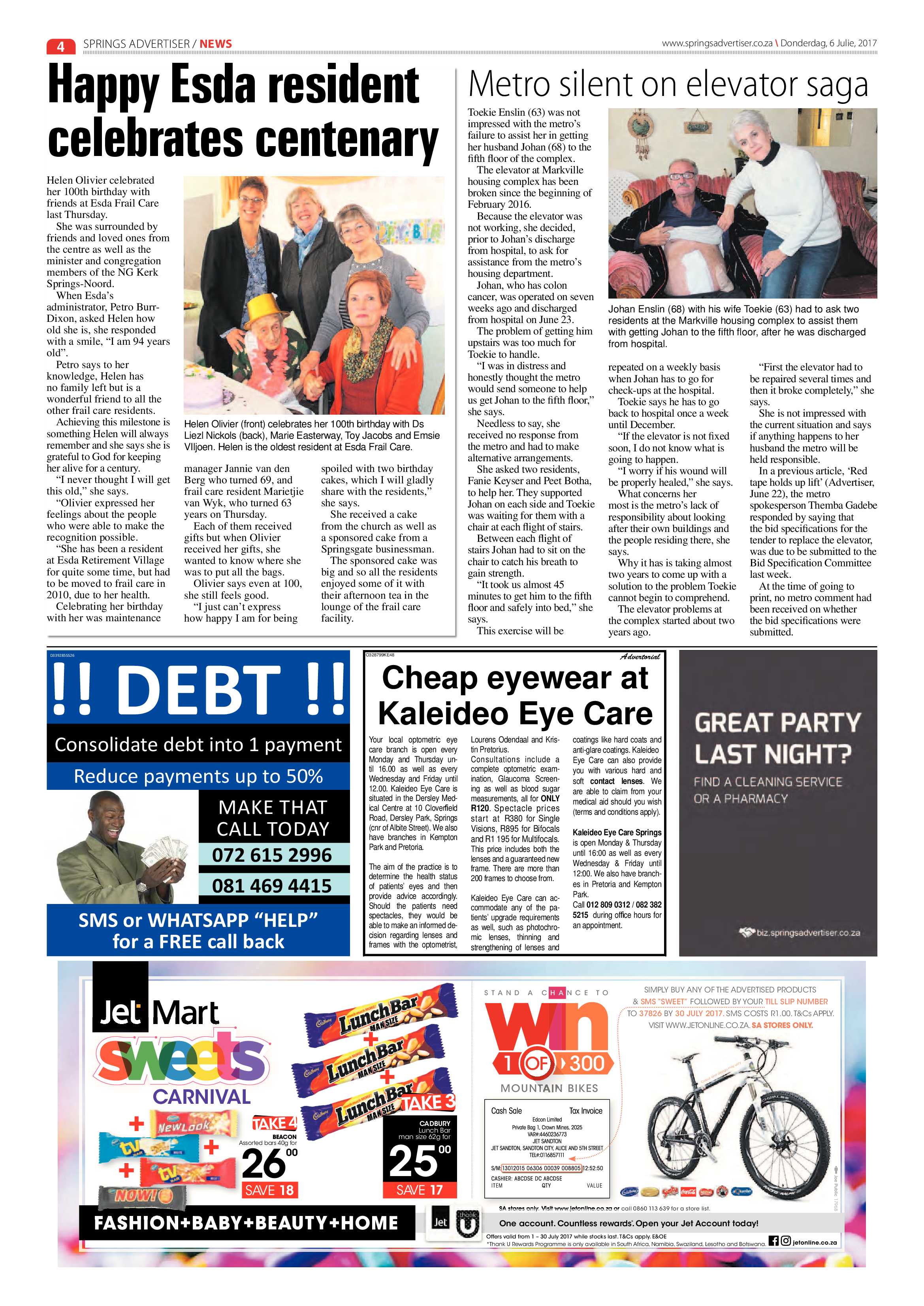 Springs Advertiser 06 July 2017 page 4