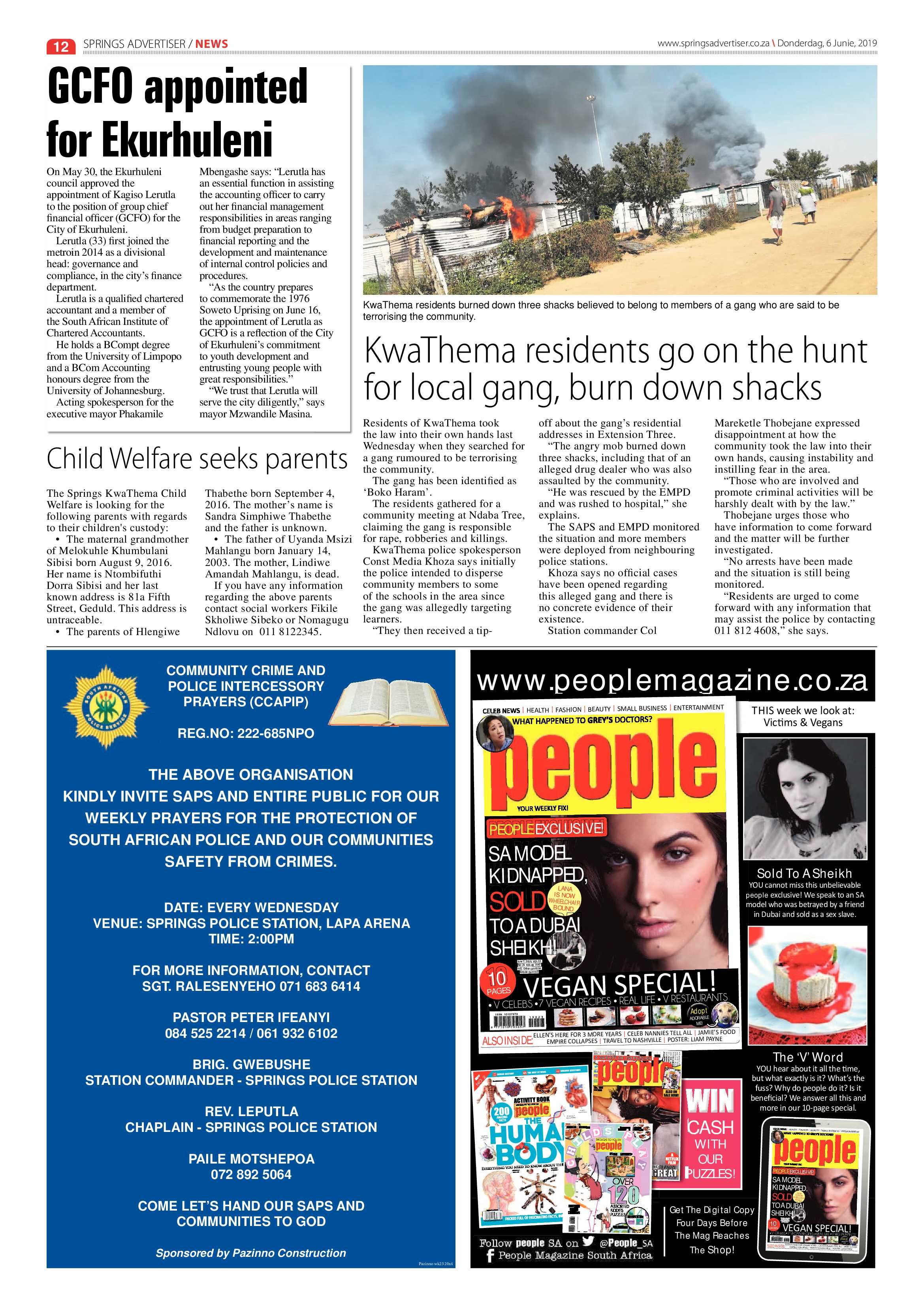 Springs Advertiser 06 June 2019 page 12