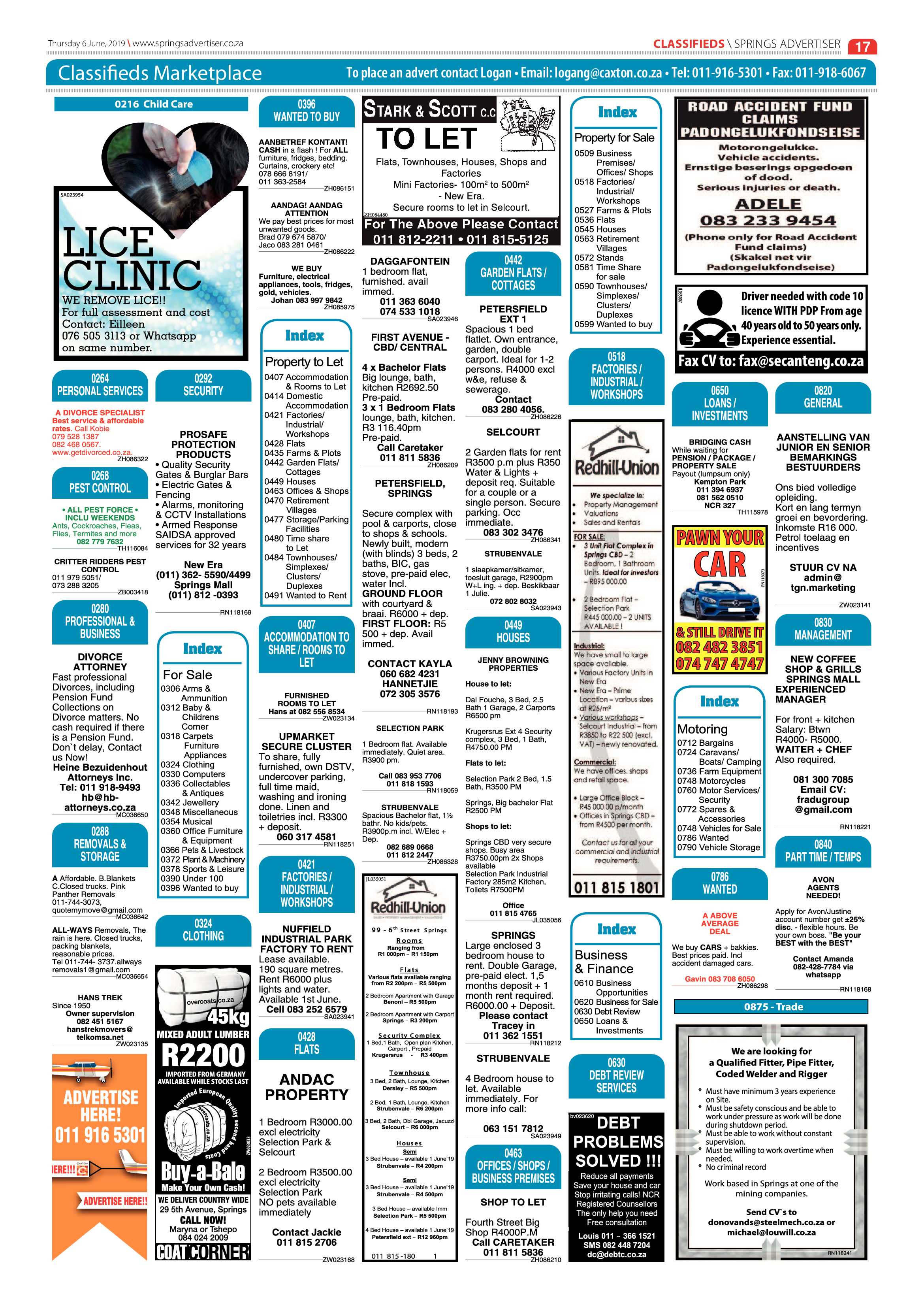 Springs Advertiser 06 June 2019 page 17