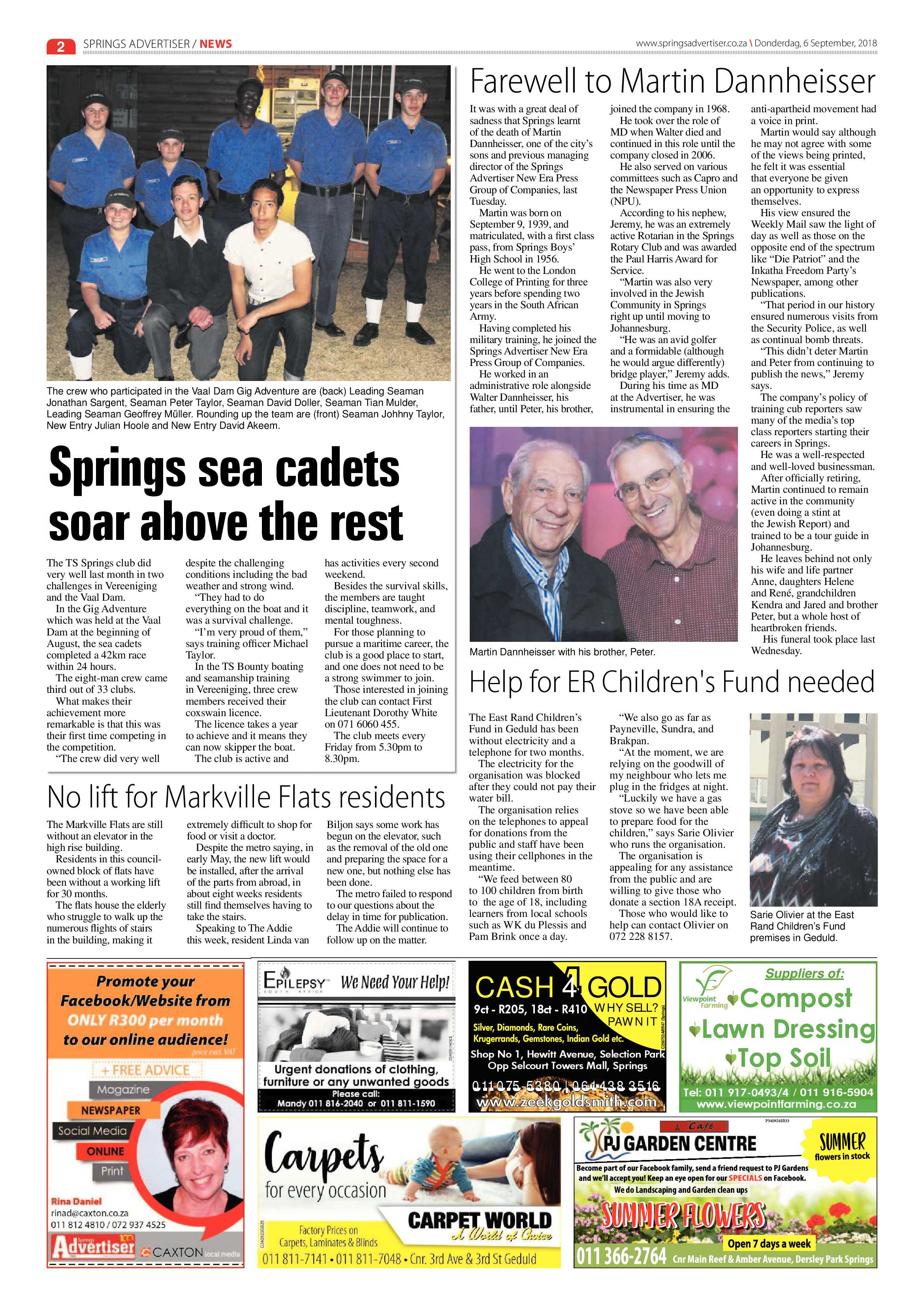 Springs Advertiser 06 September 2018 page 2