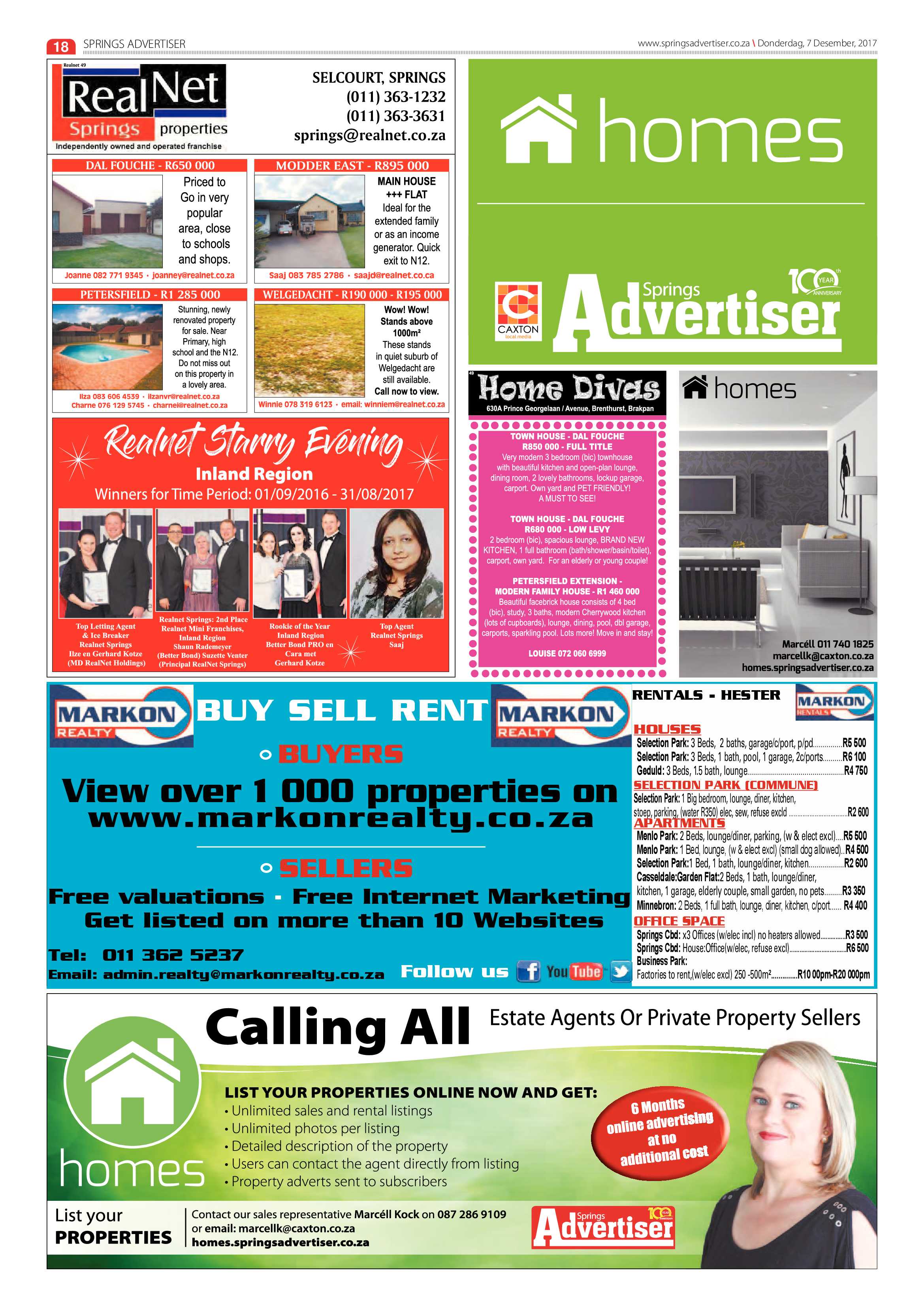 Springs Advertiser 07 December 2017 page 18