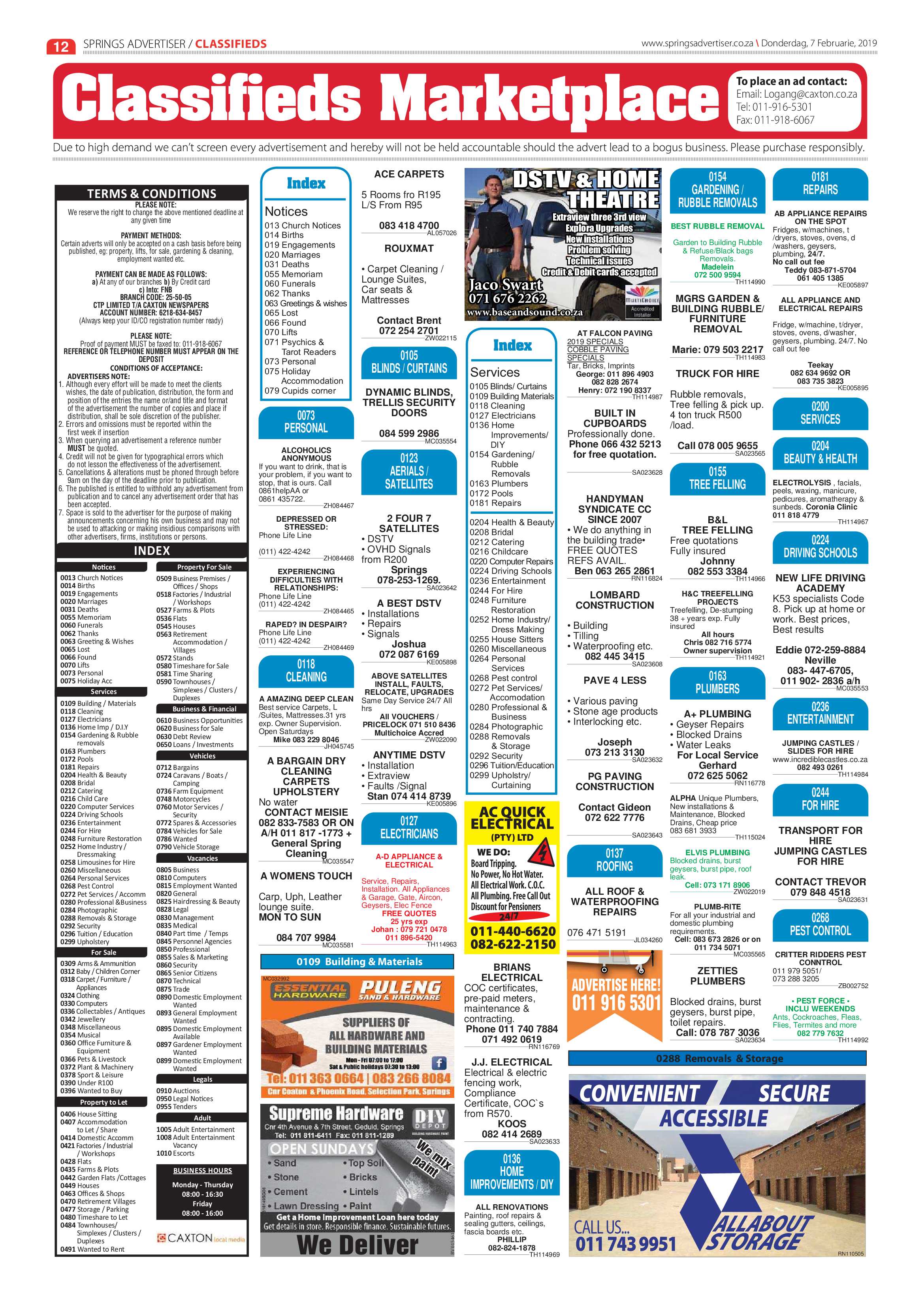 Springs Advertiser 07 February 2019 page 12