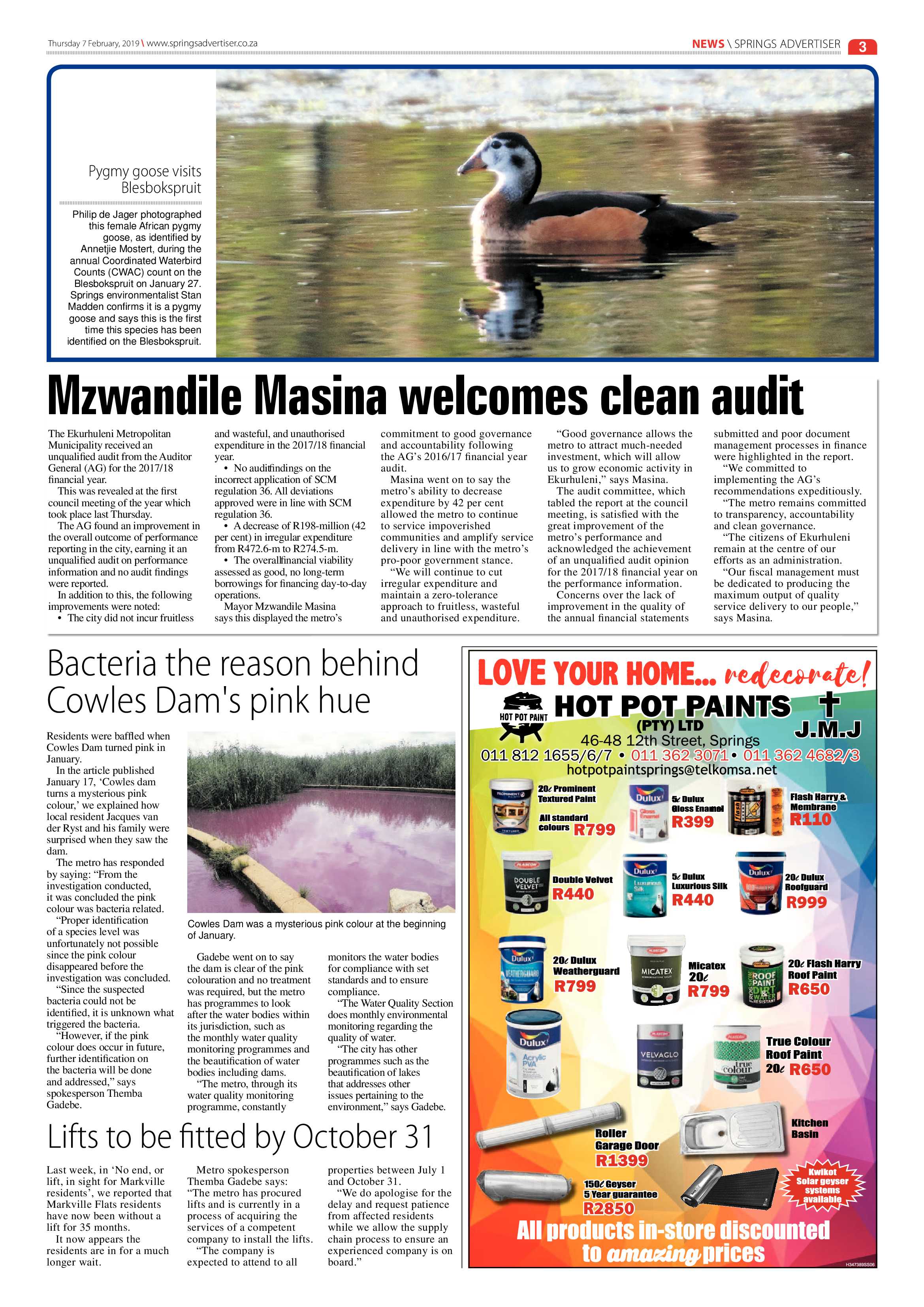 Springs Advertiser 07 February 2019 page 3