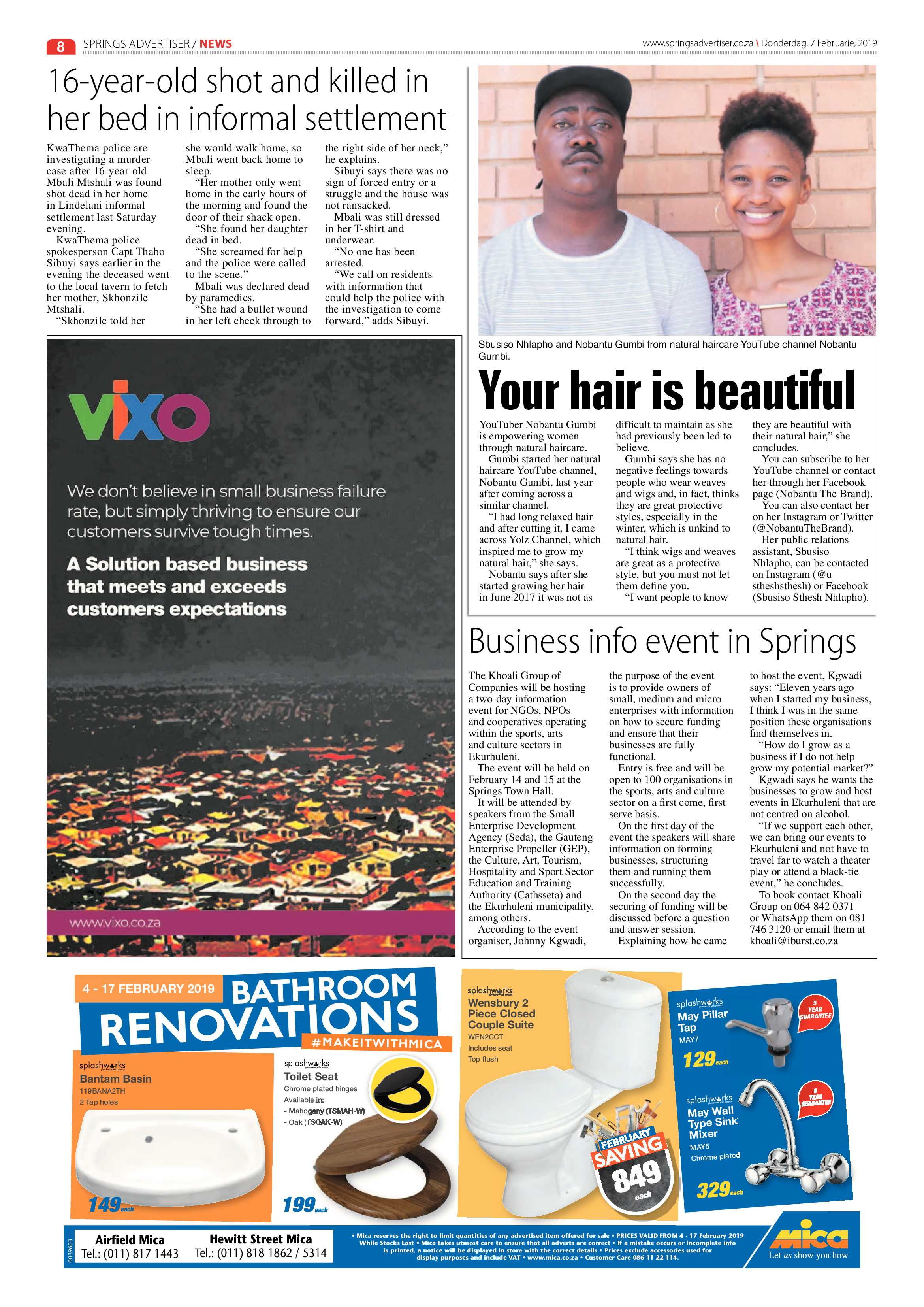 Springs Advertiser 07 February 2019 page 8