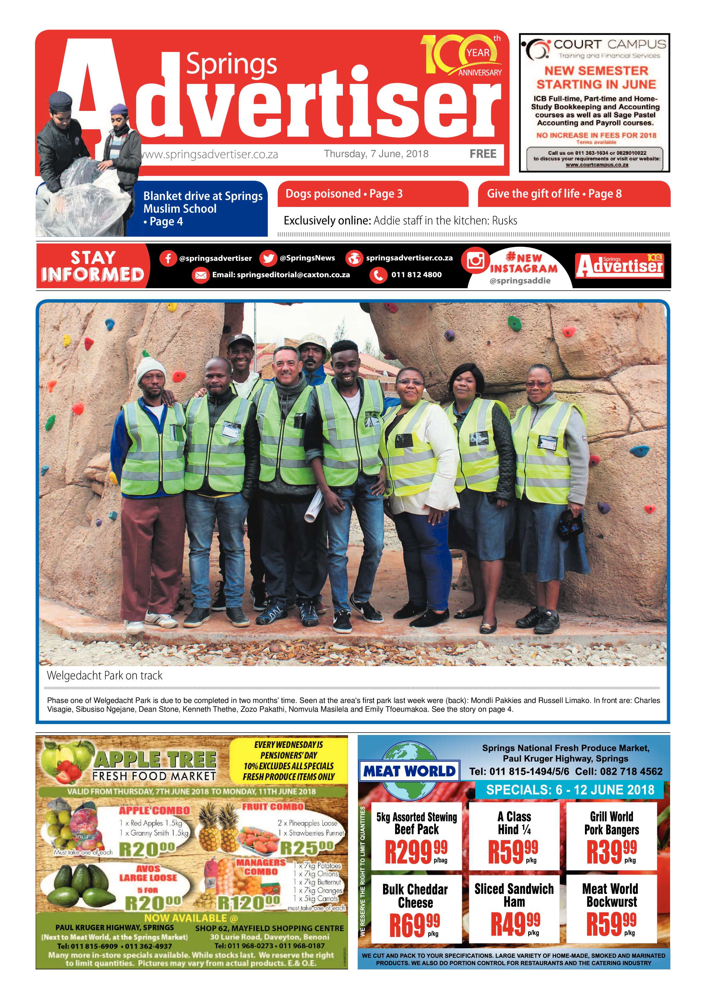 Springs Advertiser 07 June 2018 page 1