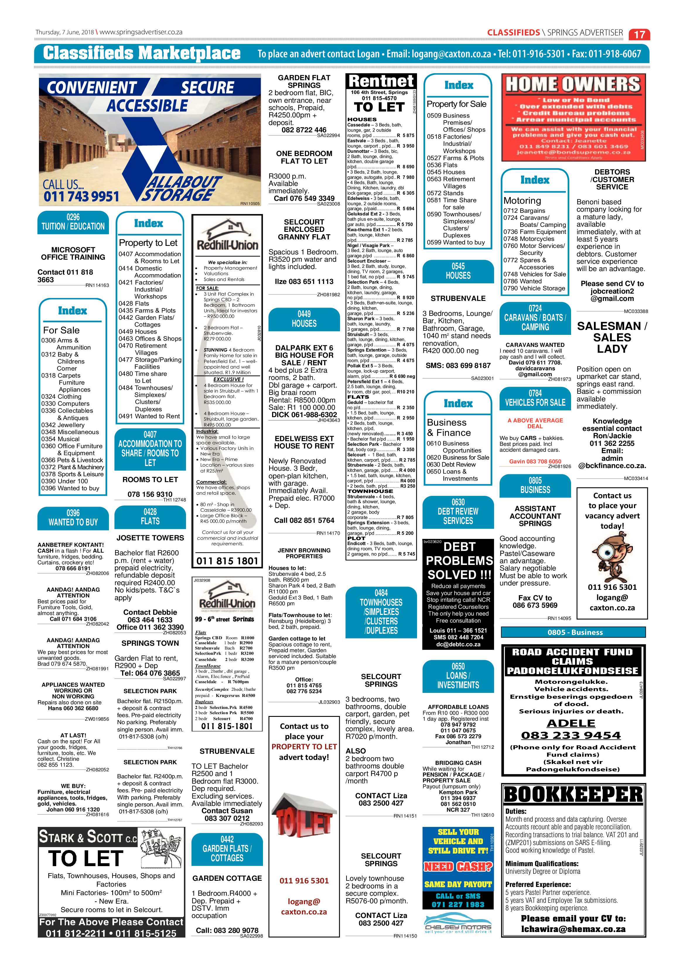 Springs Advertiser 07 June 2018 page 17