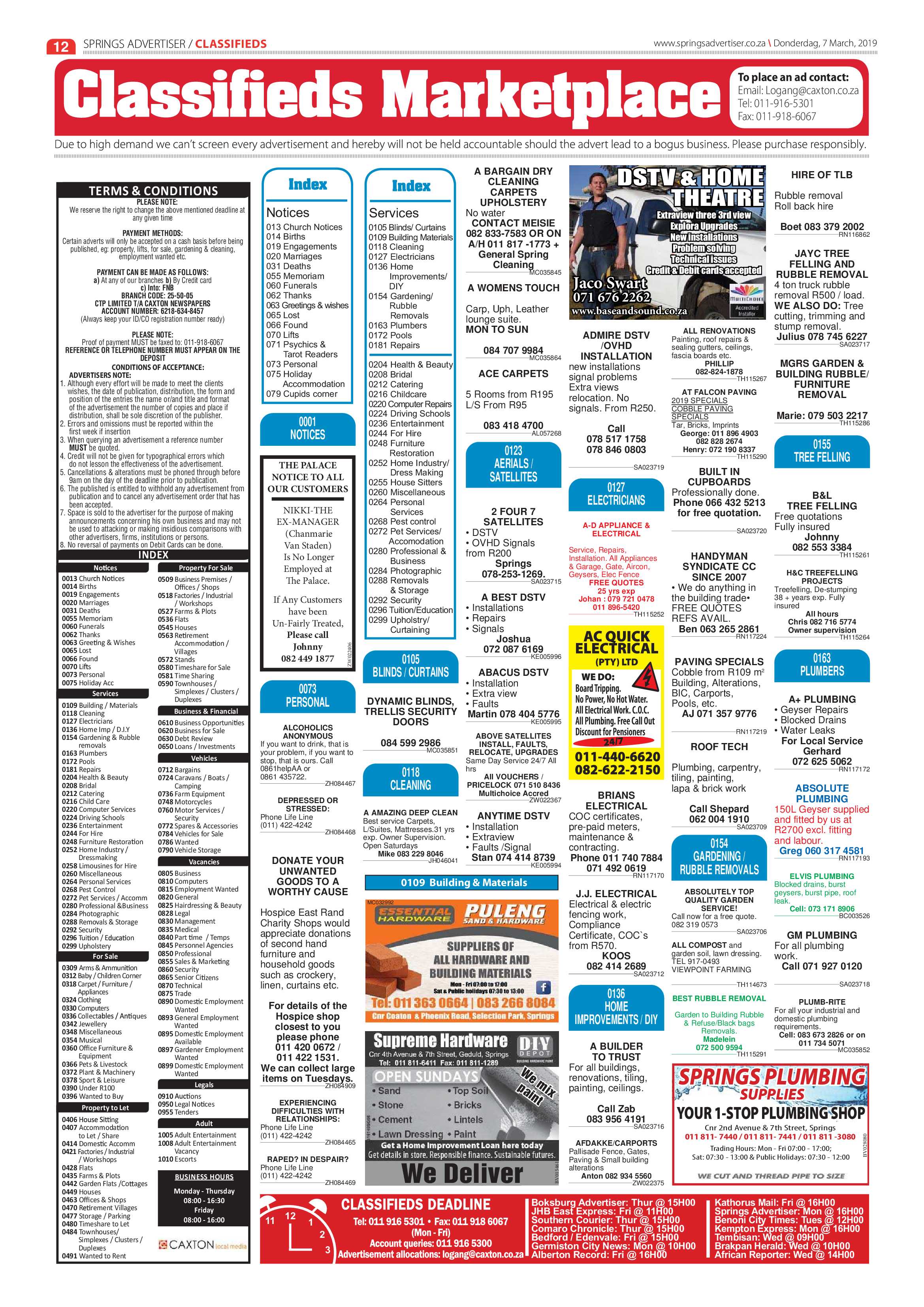 Springs Advertiser 07 March 2019 page 12