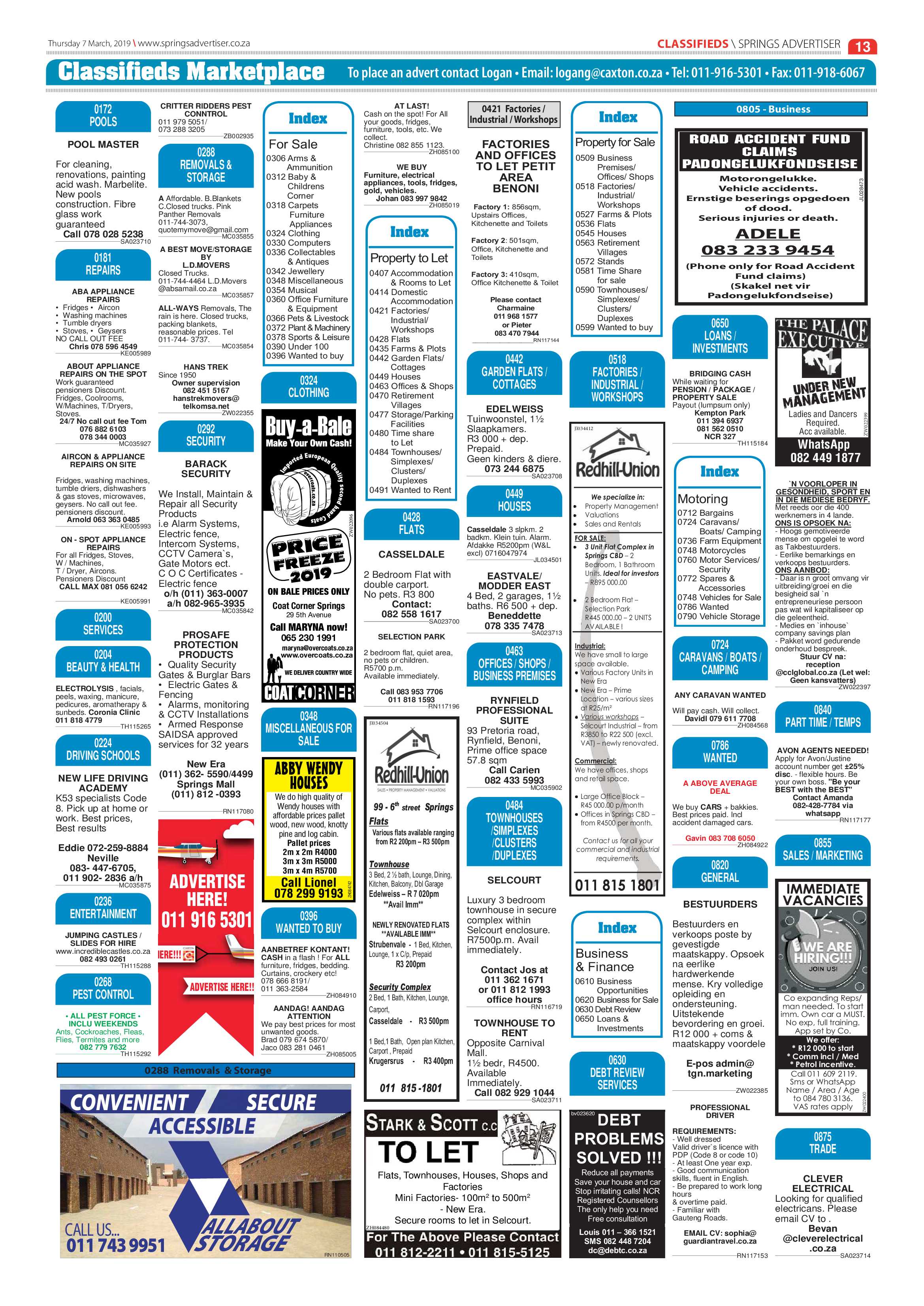 Springs Advertiser 07 March 2019 page 13