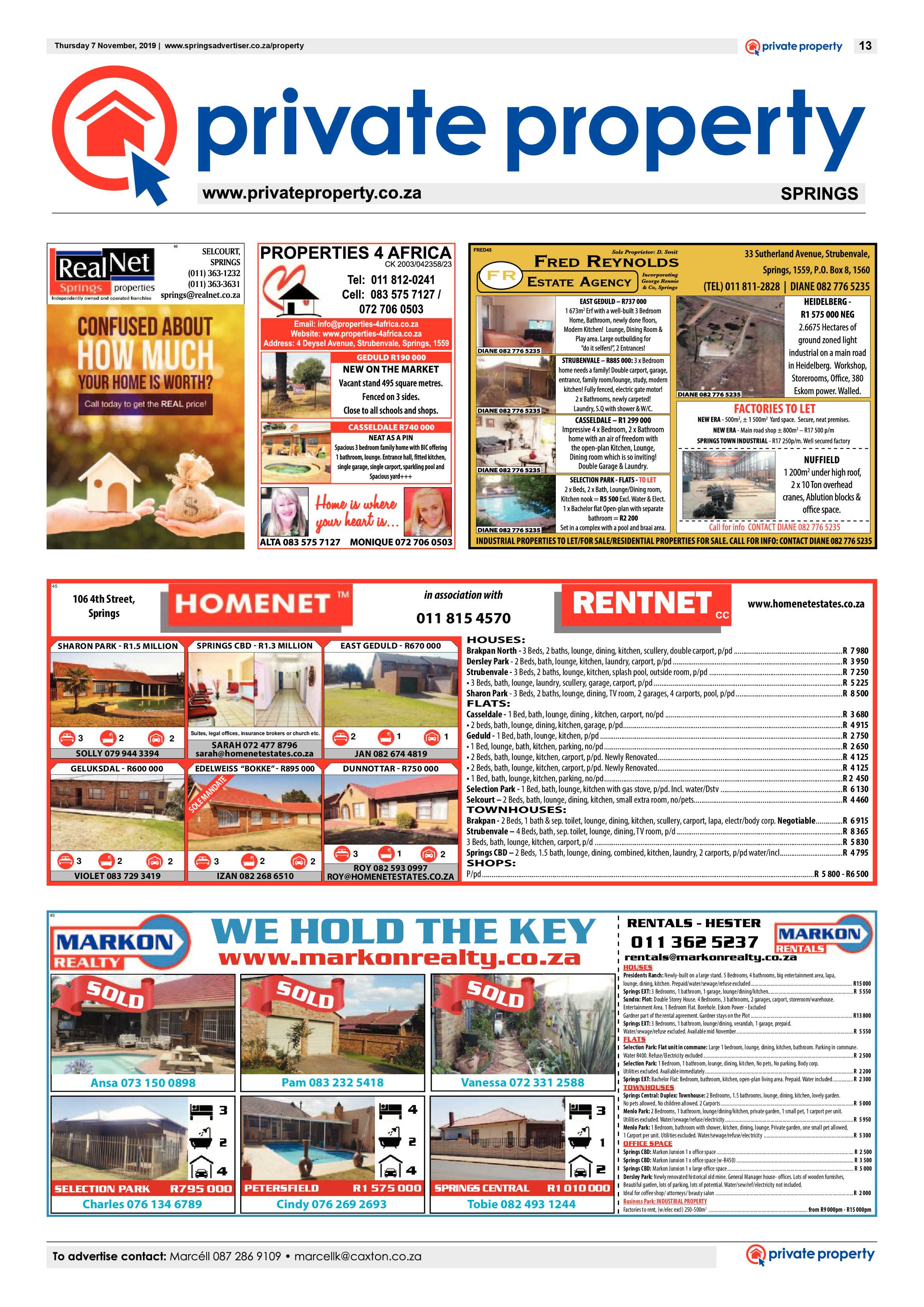 Springs Advertiser 07 November 2019 page 13