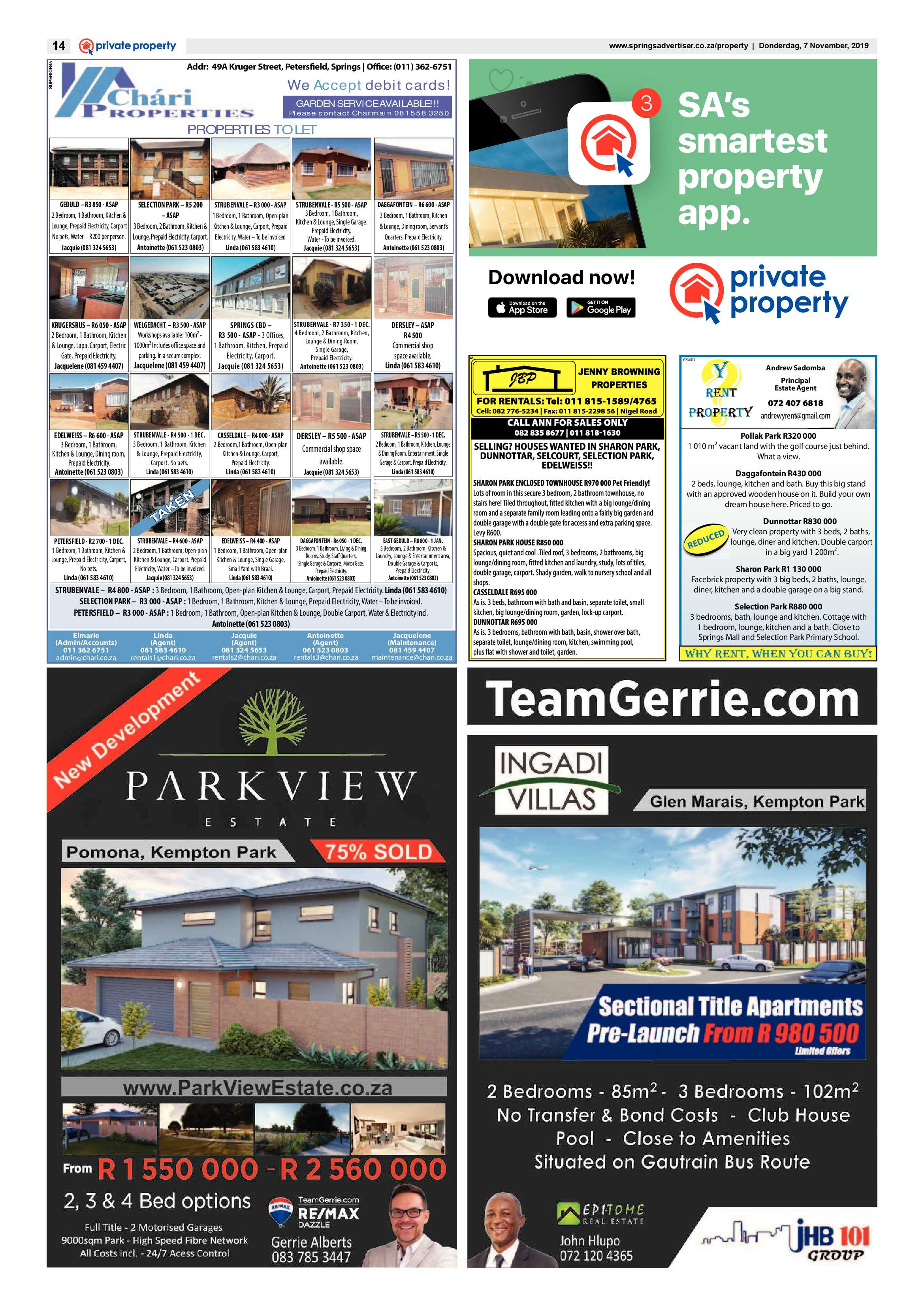 Springs Advertiser 07 November 2019 page 14