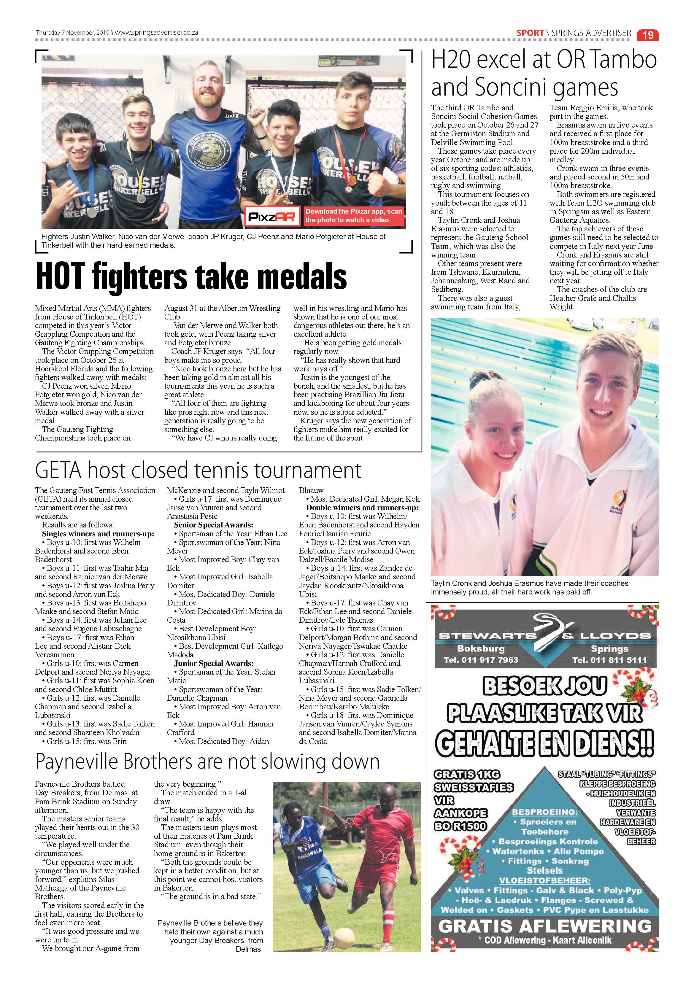 Springs Advertiser 07 November 2019 page 19