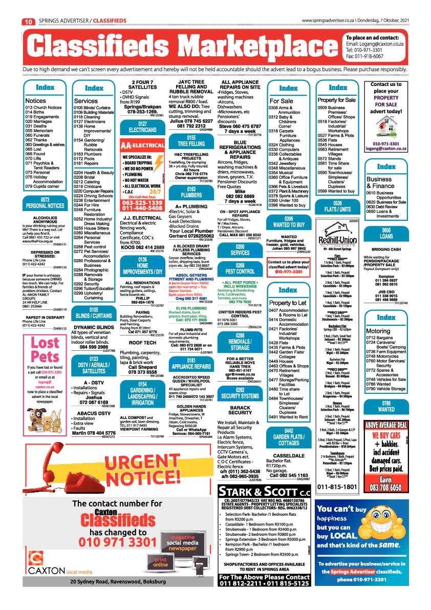 Springs Advertiser 07 October 2021 page 10