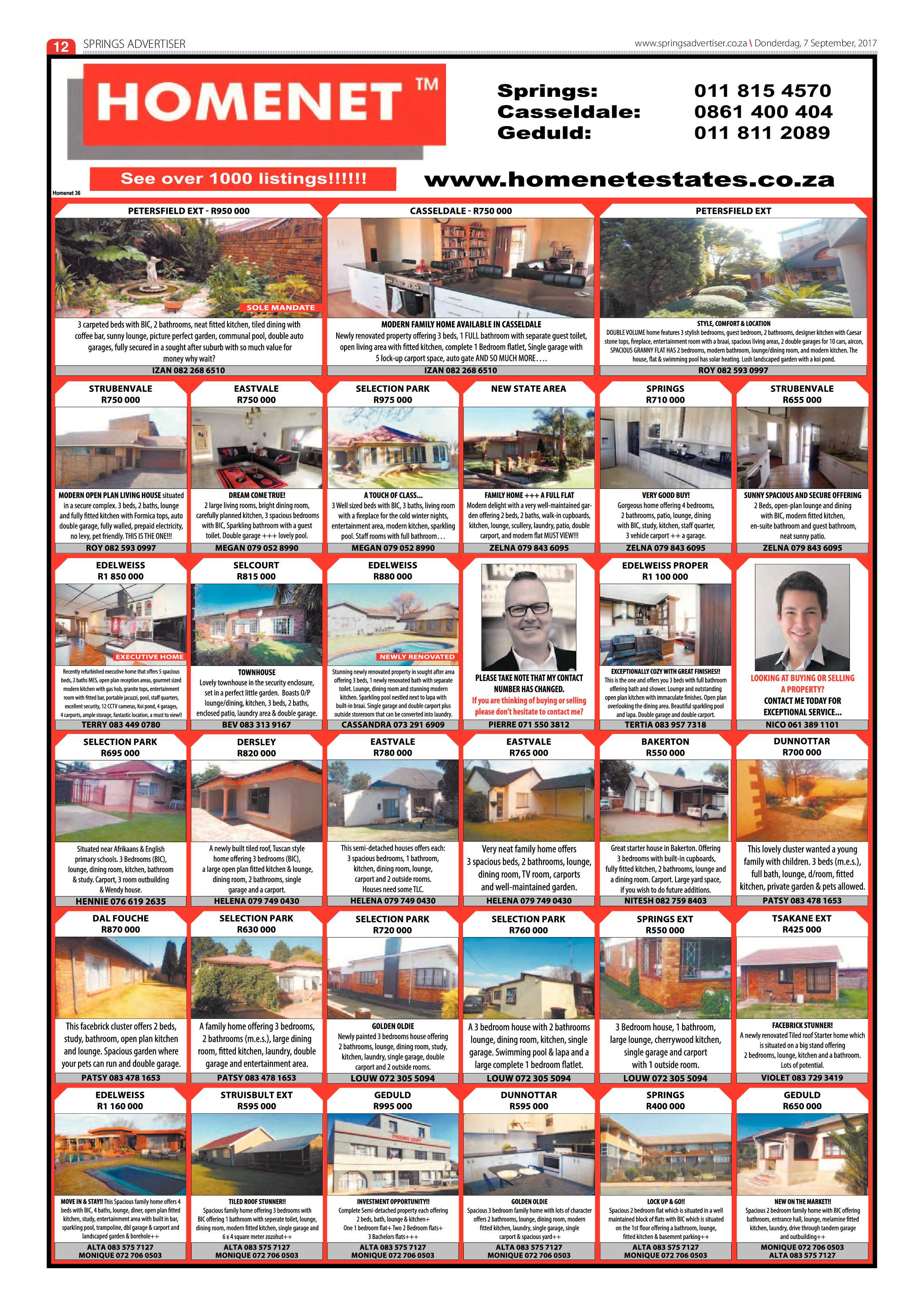 Springs Advertiser 07 September 2017 page 12