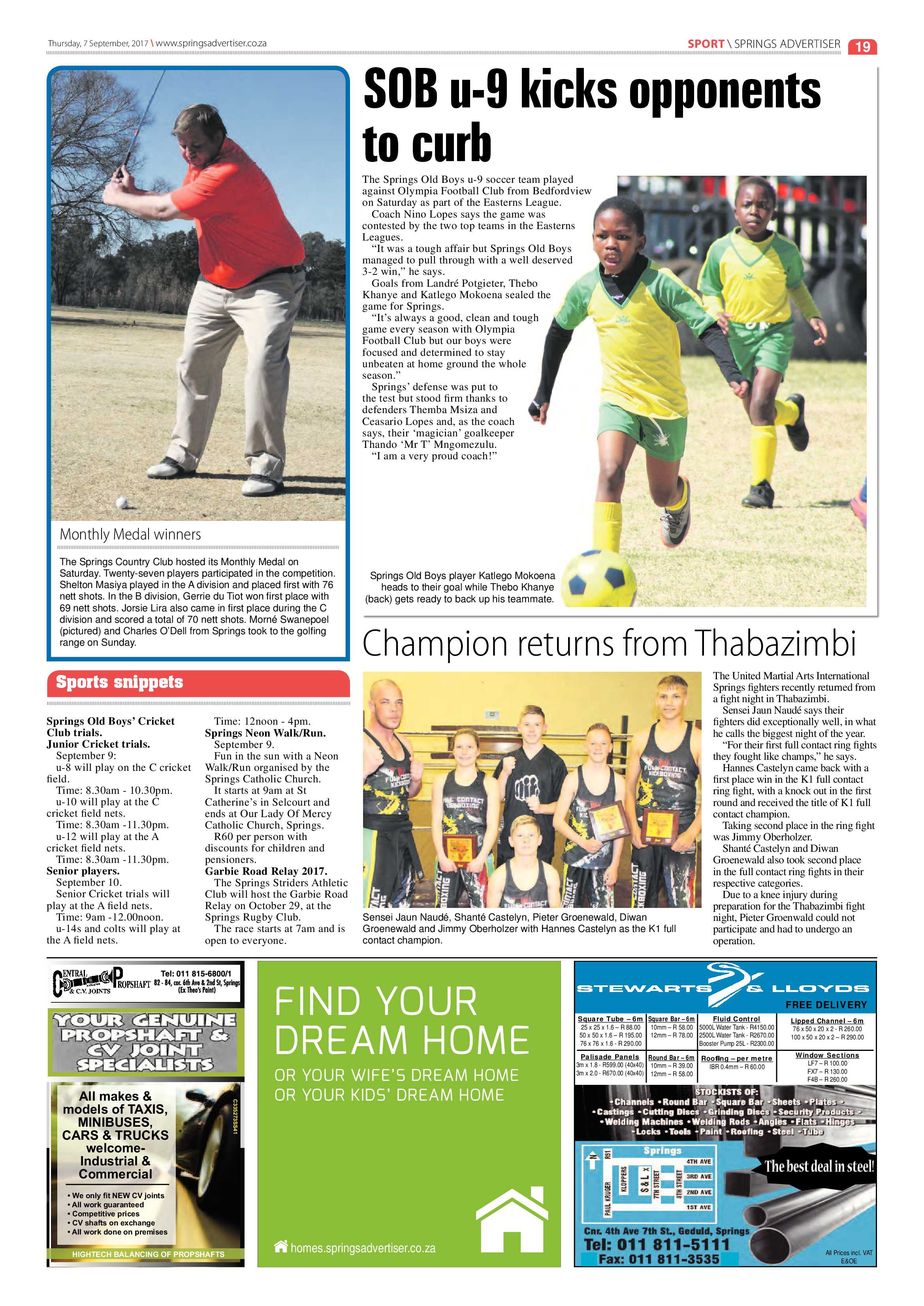 Springs Advertiser 07 September 2017 page 19