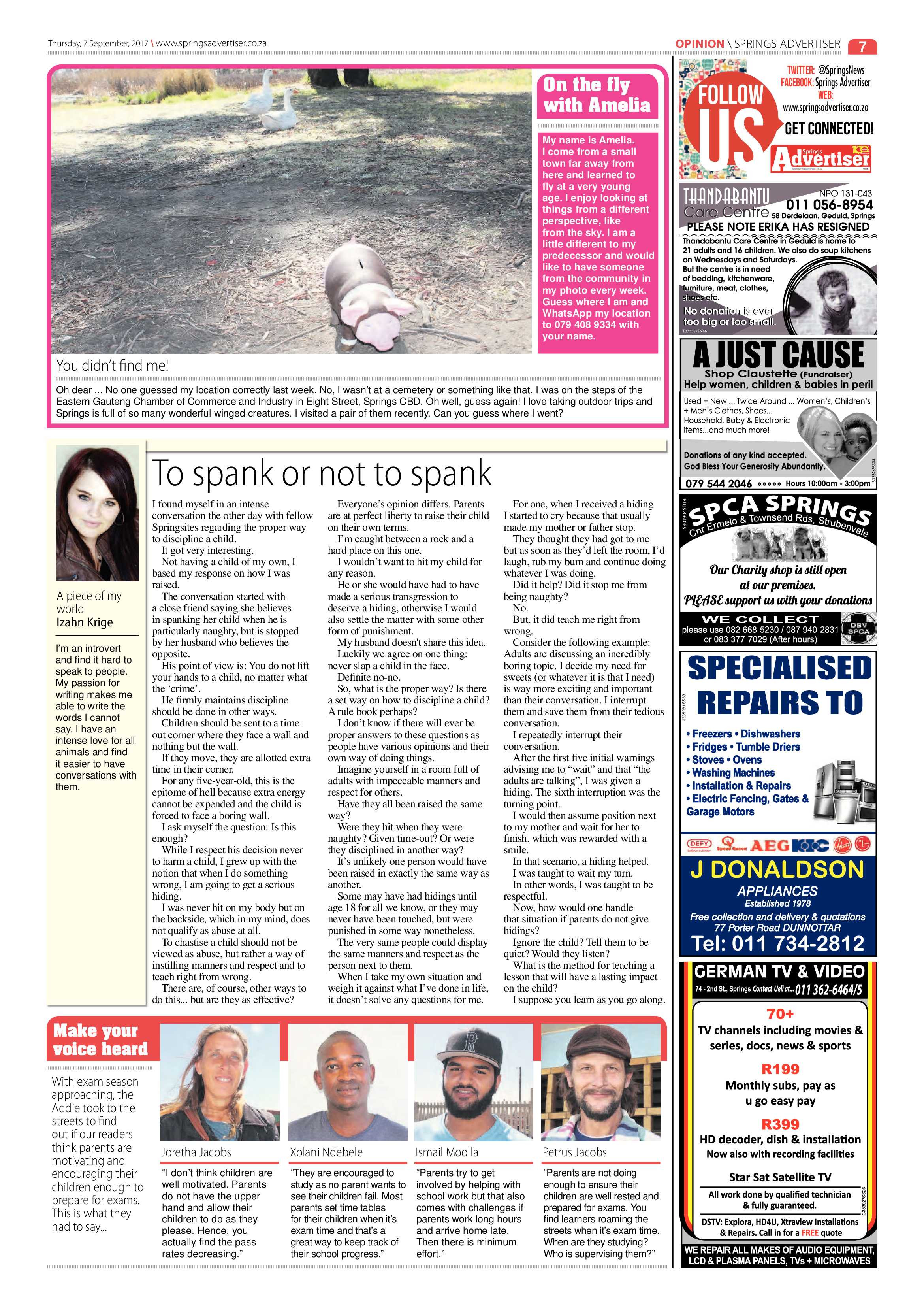 Springs Advertiser 07 September 2017 page 7