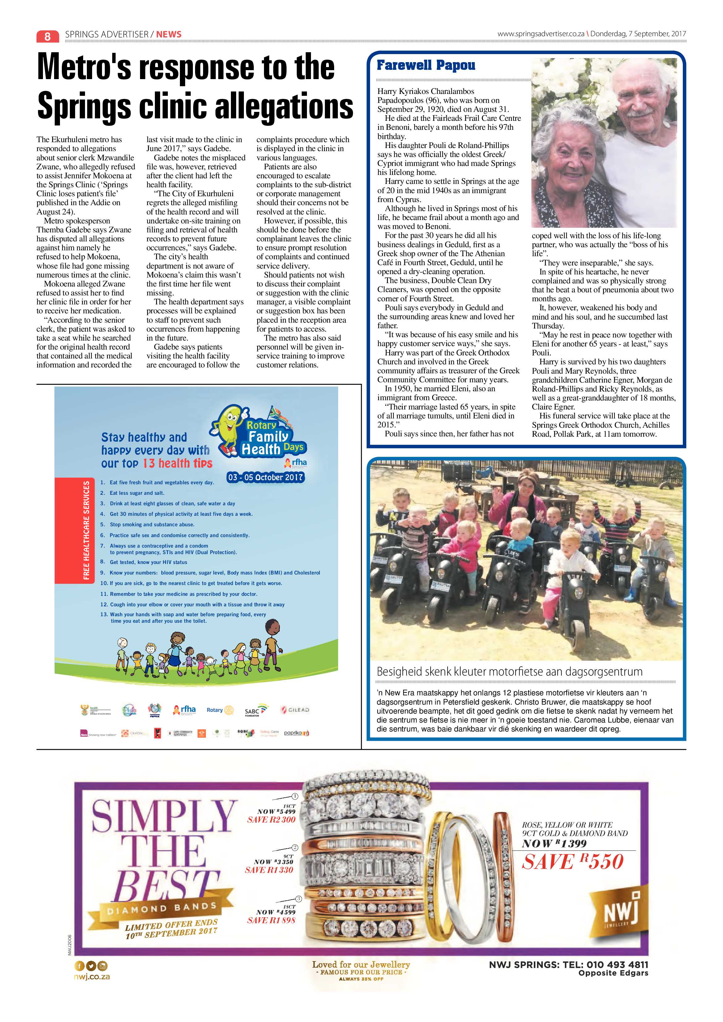 Springs Advertiser 07 September 2017 page 8