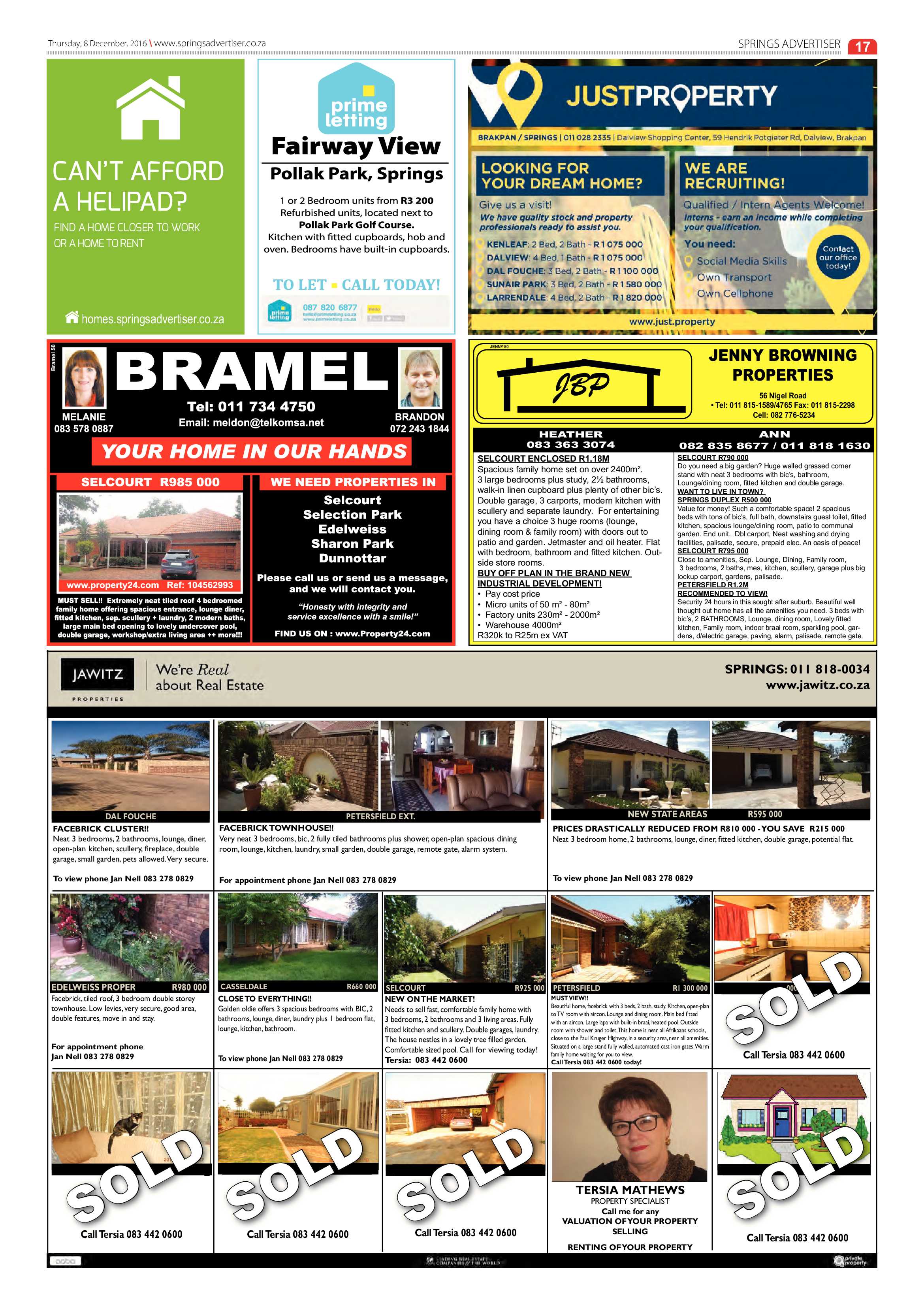 Springs Advertiser 08 December 2016 page 17