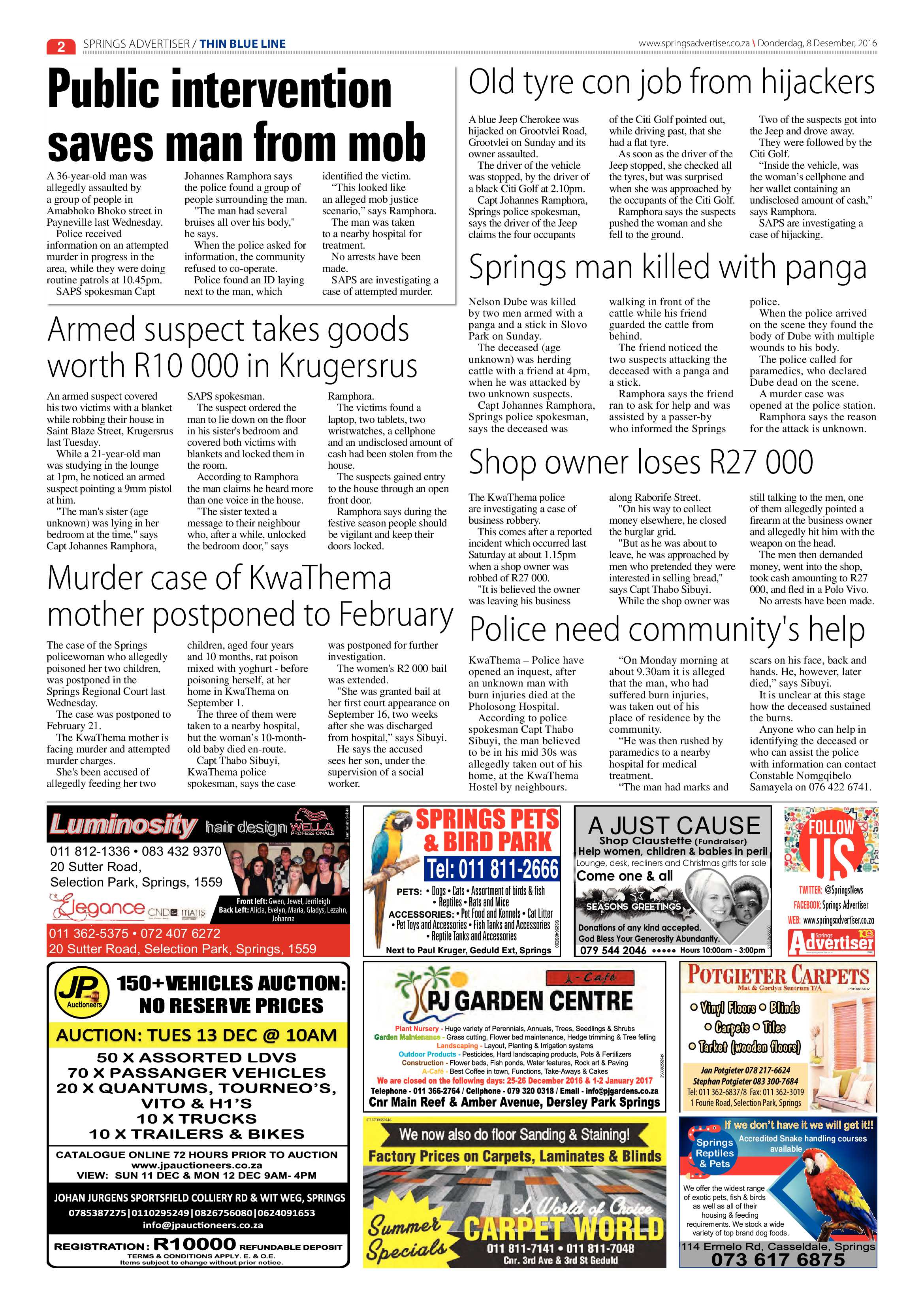 Springs Advertiser 08 December 2016 page 2