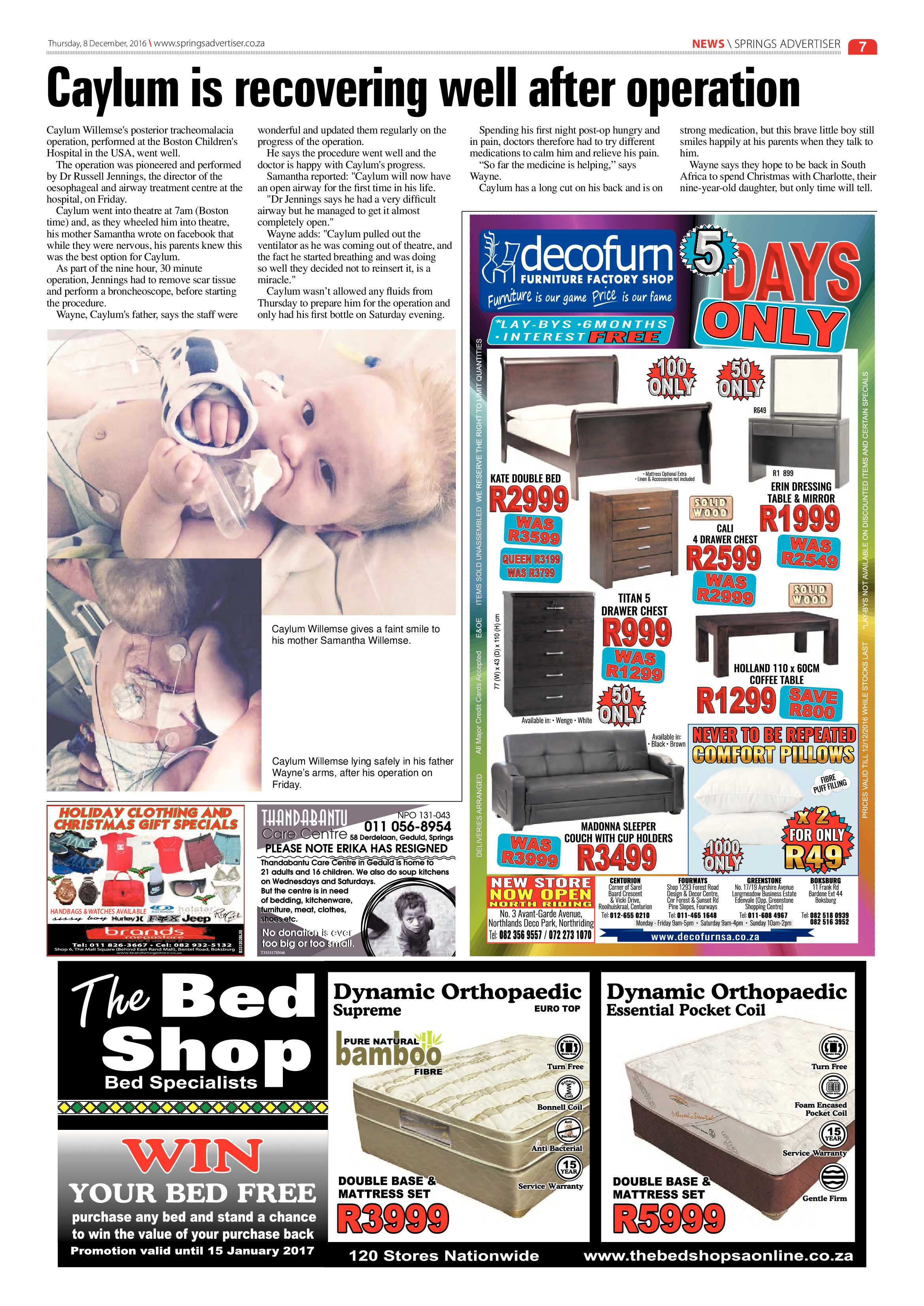 Springs Advertiser 08 December 2016 page 7