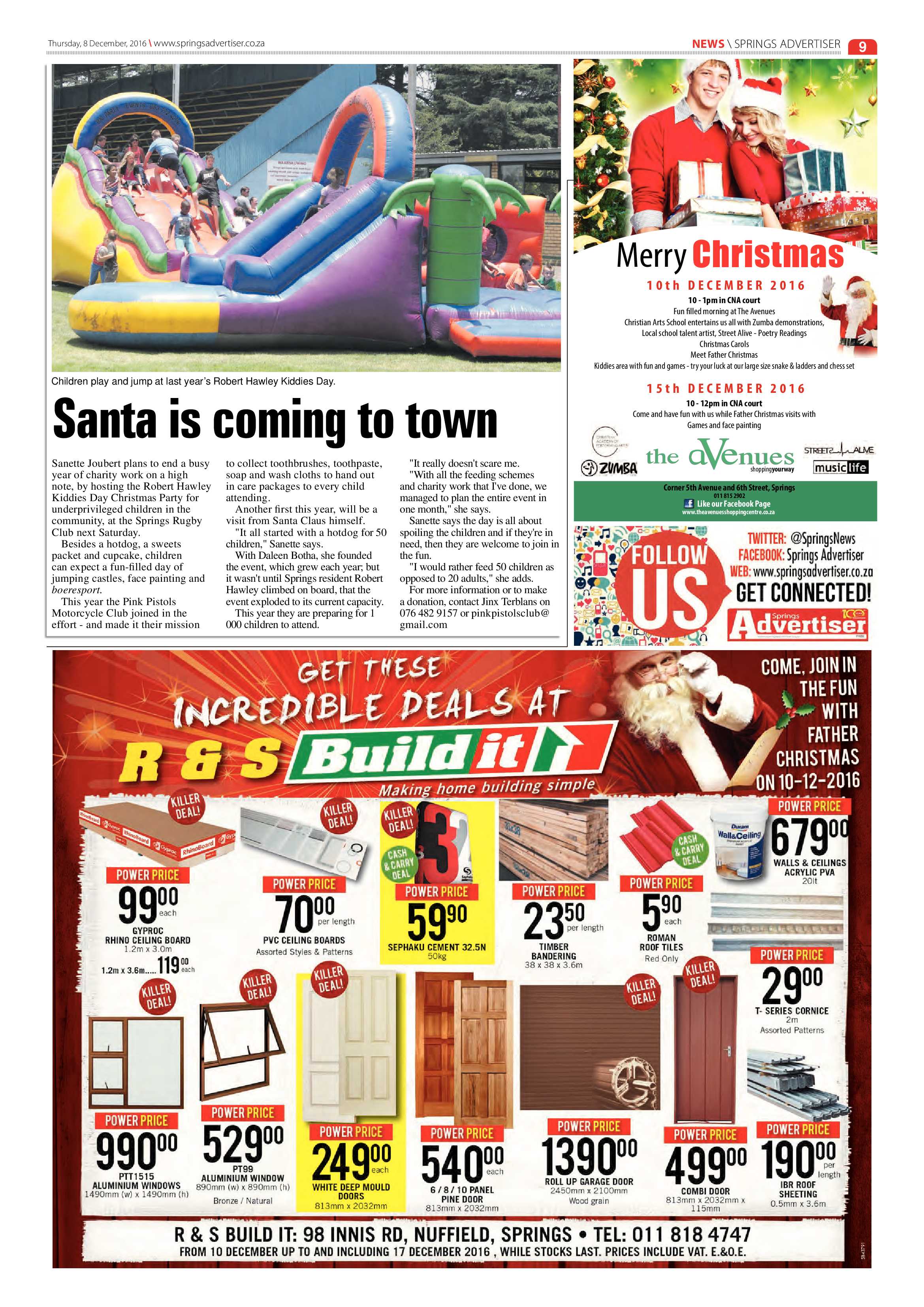 Springs Advertiser 08 December 2016 page 9