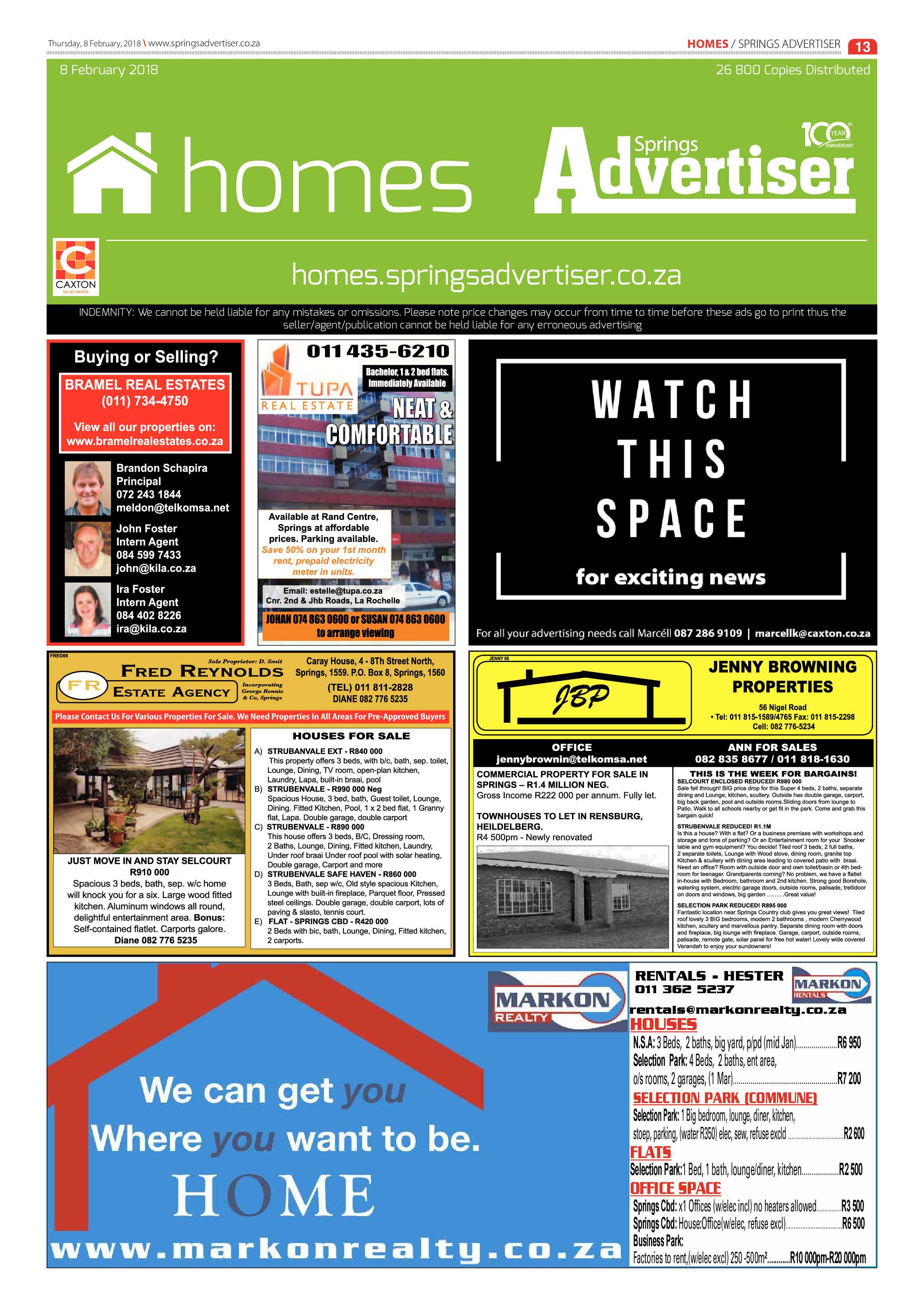 Springs Advertiser 08 February 2018 page 13