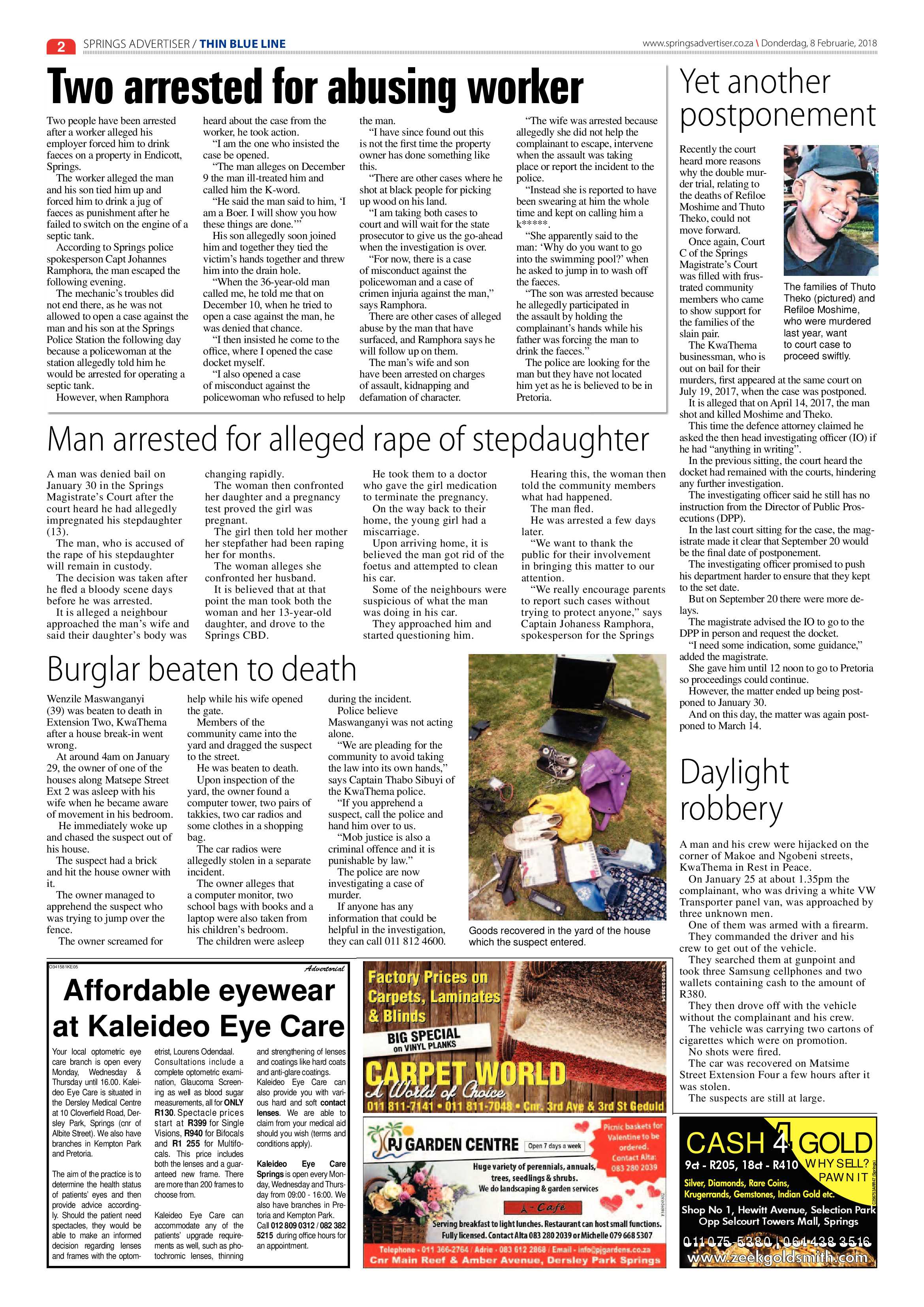 Springs Advertiser 08 February 2018 page 2