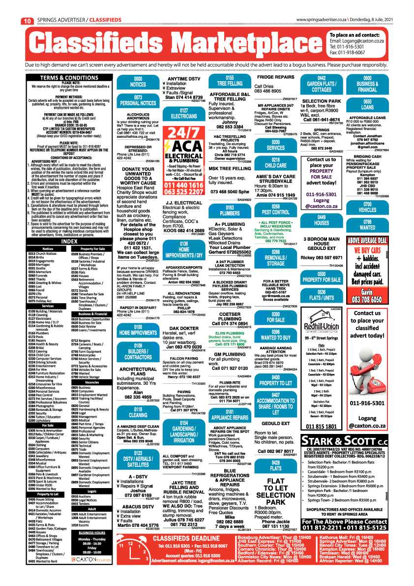 Springs Advertiser 08 July 2021 page 10