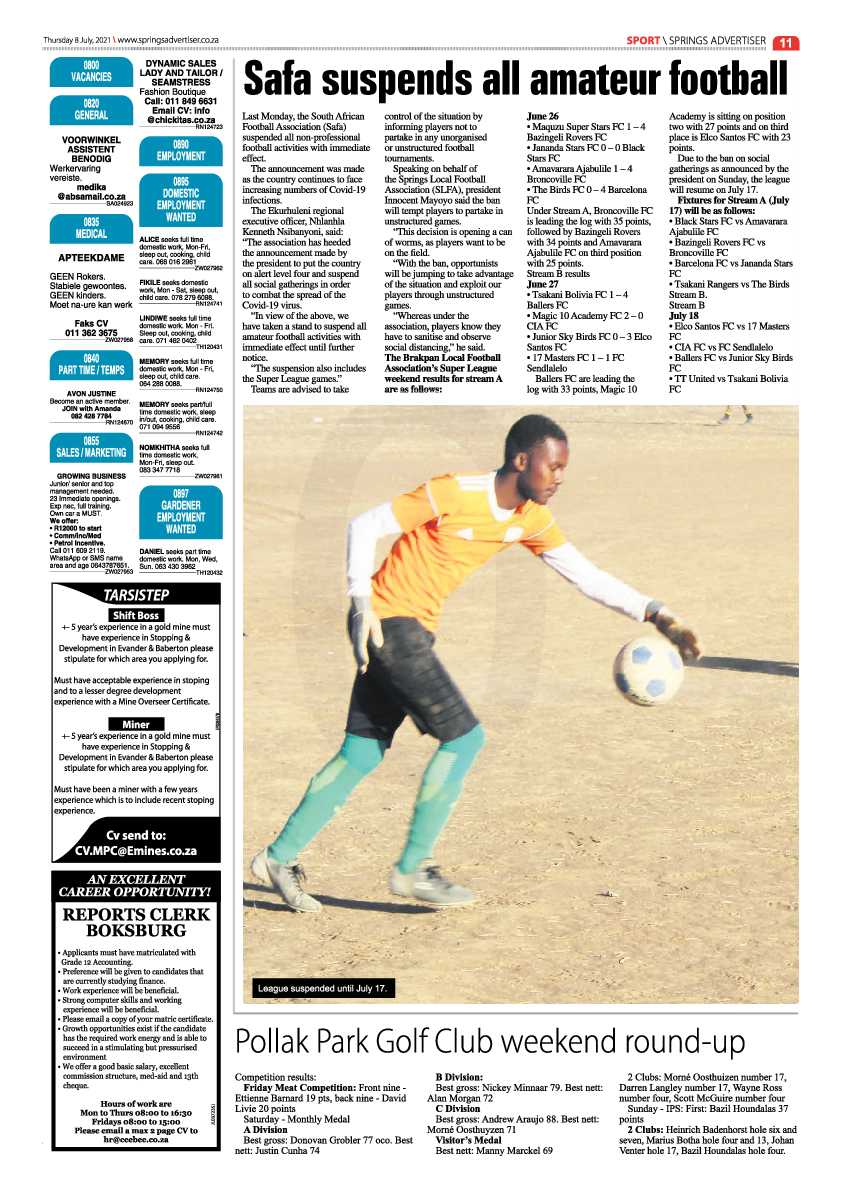 Springs Advertiser 08 July 2021 page 11