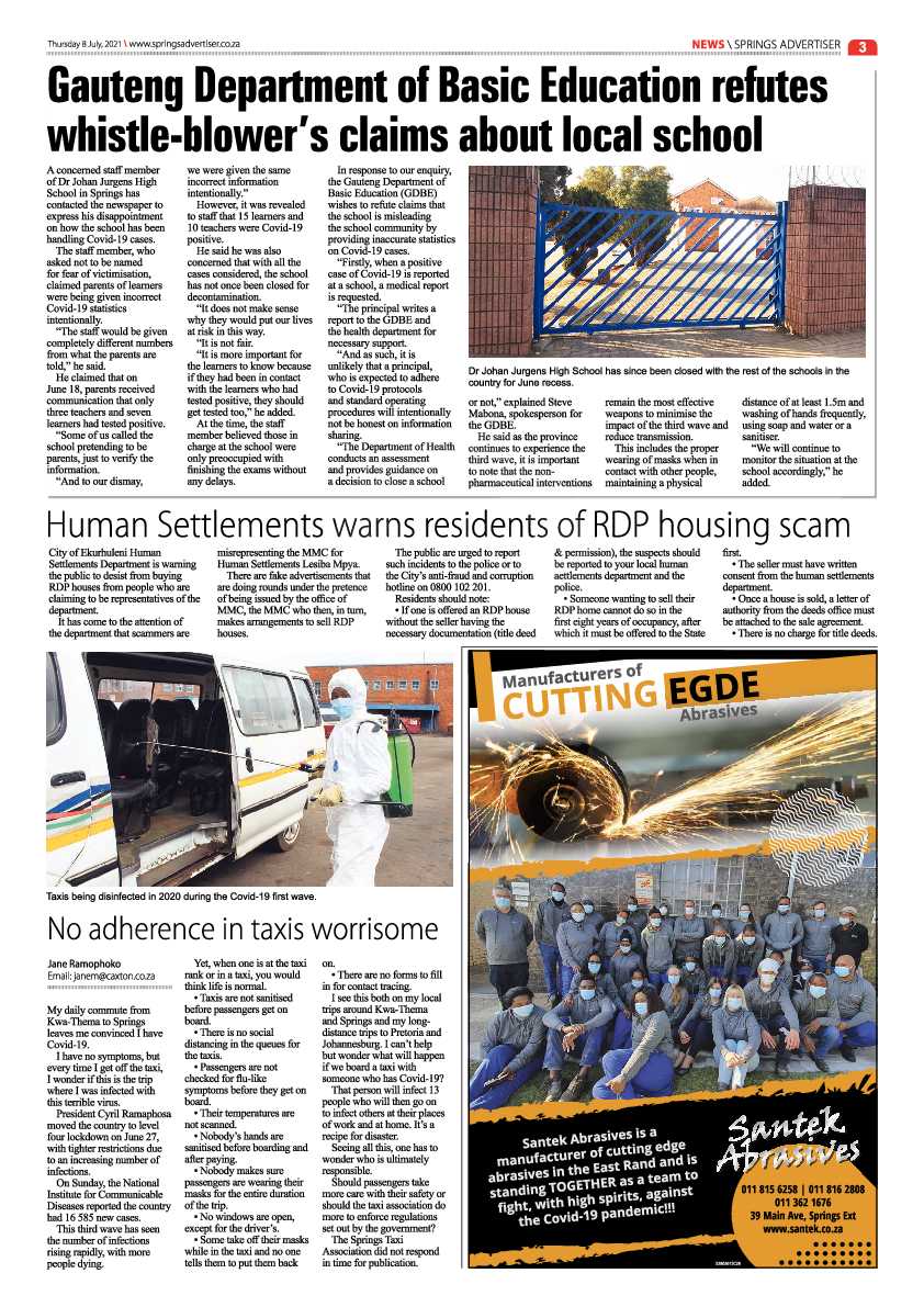 Springs Advertiser 08 July 2021 page 3