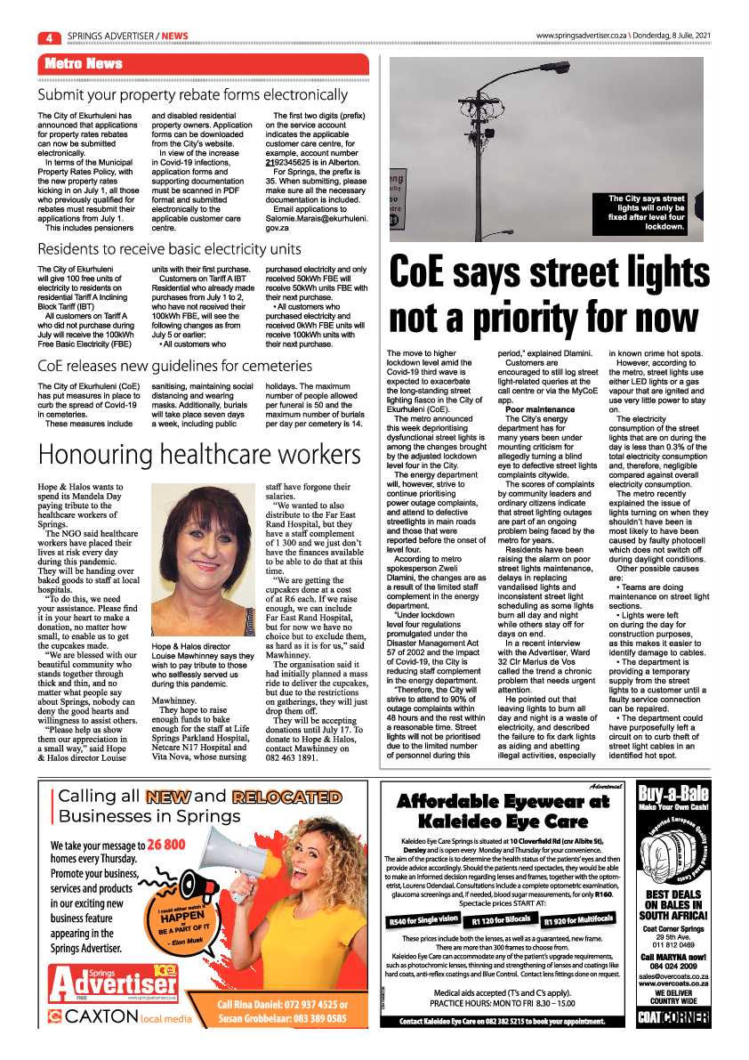 Springs Advertiser 08 July 2021 page 4