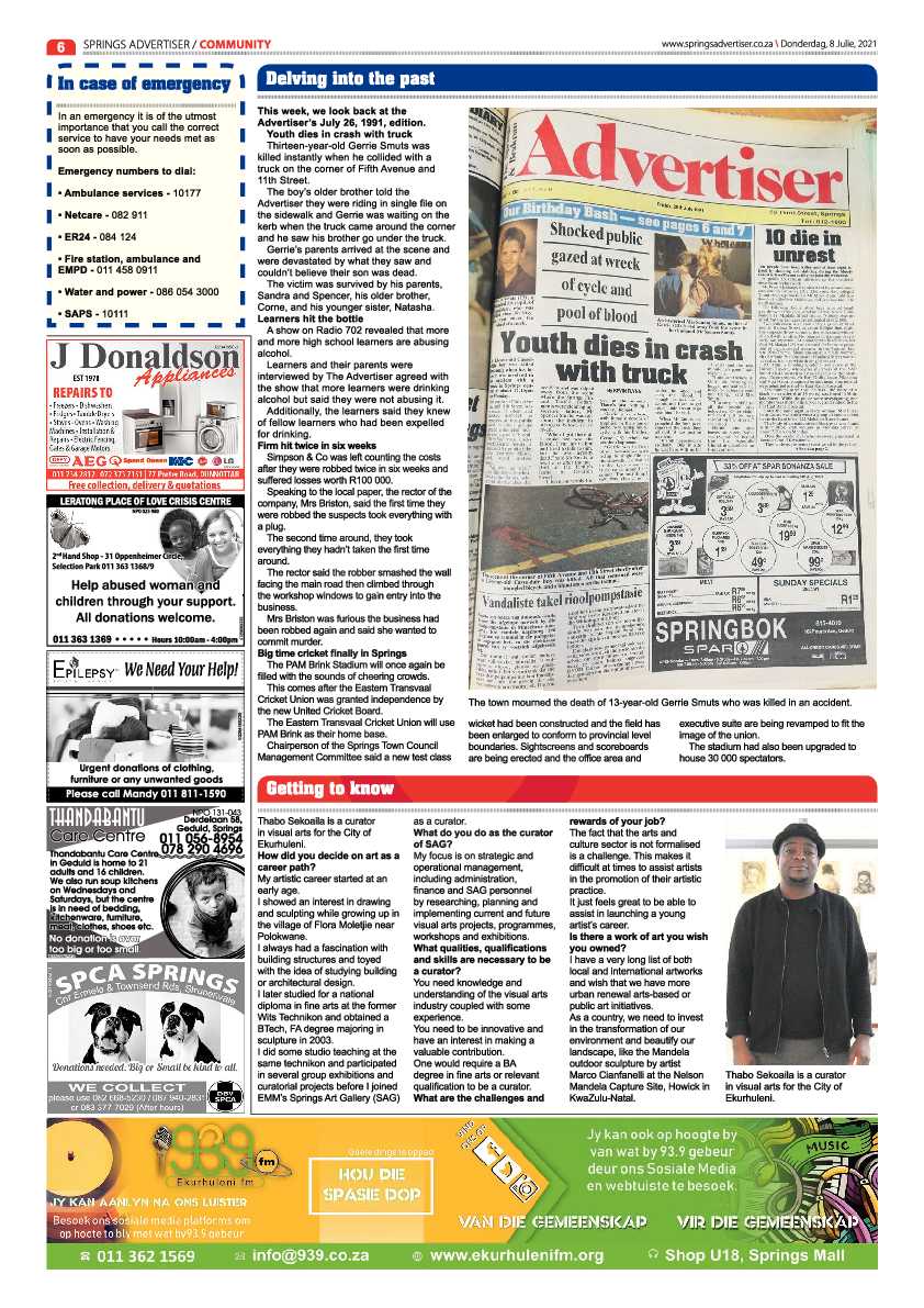 Springs Advertiser 08 July 2021 page 6