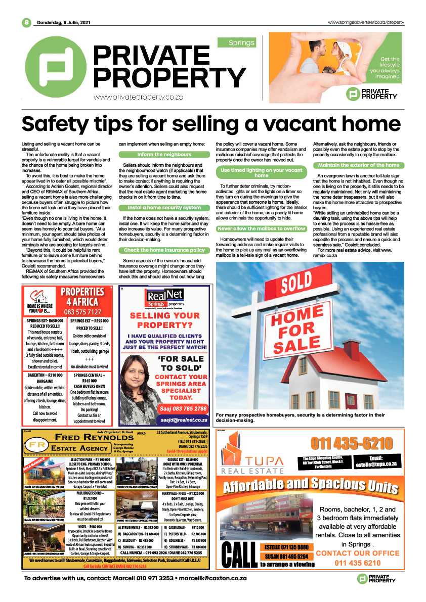 Springs Advertiser 08 July 2021 page 8