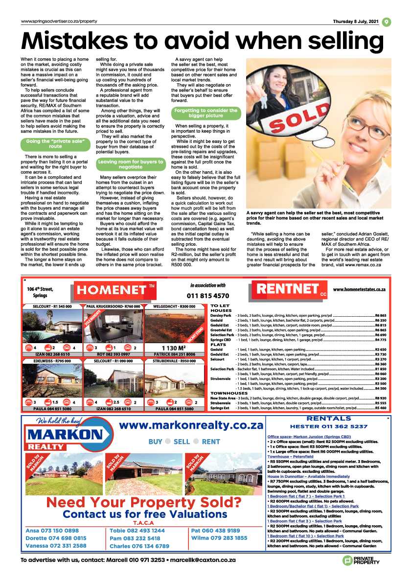 Springs Advertiser 08 July 2021 page 9