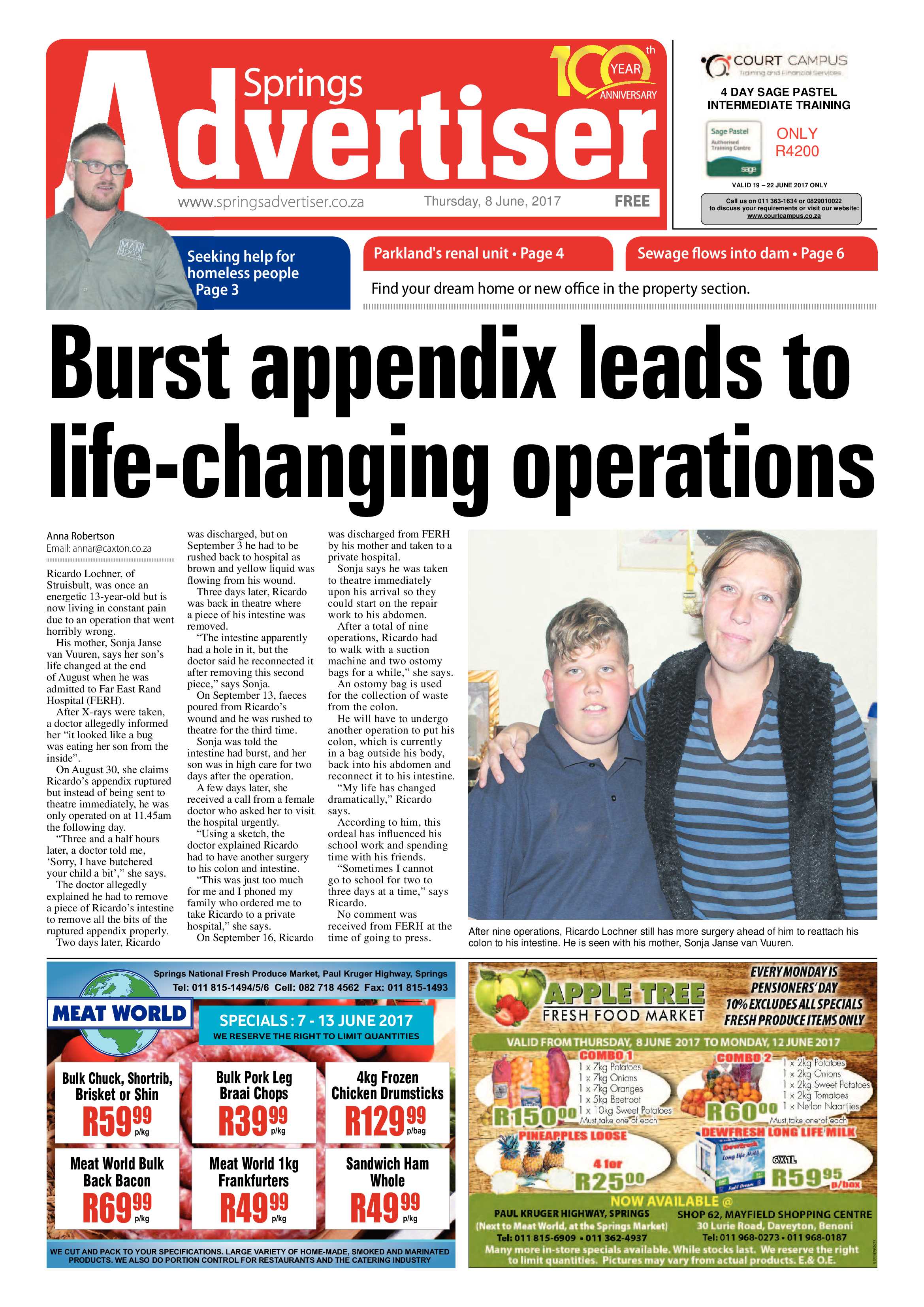 Springs Advertiser 08 June 2017 page 1