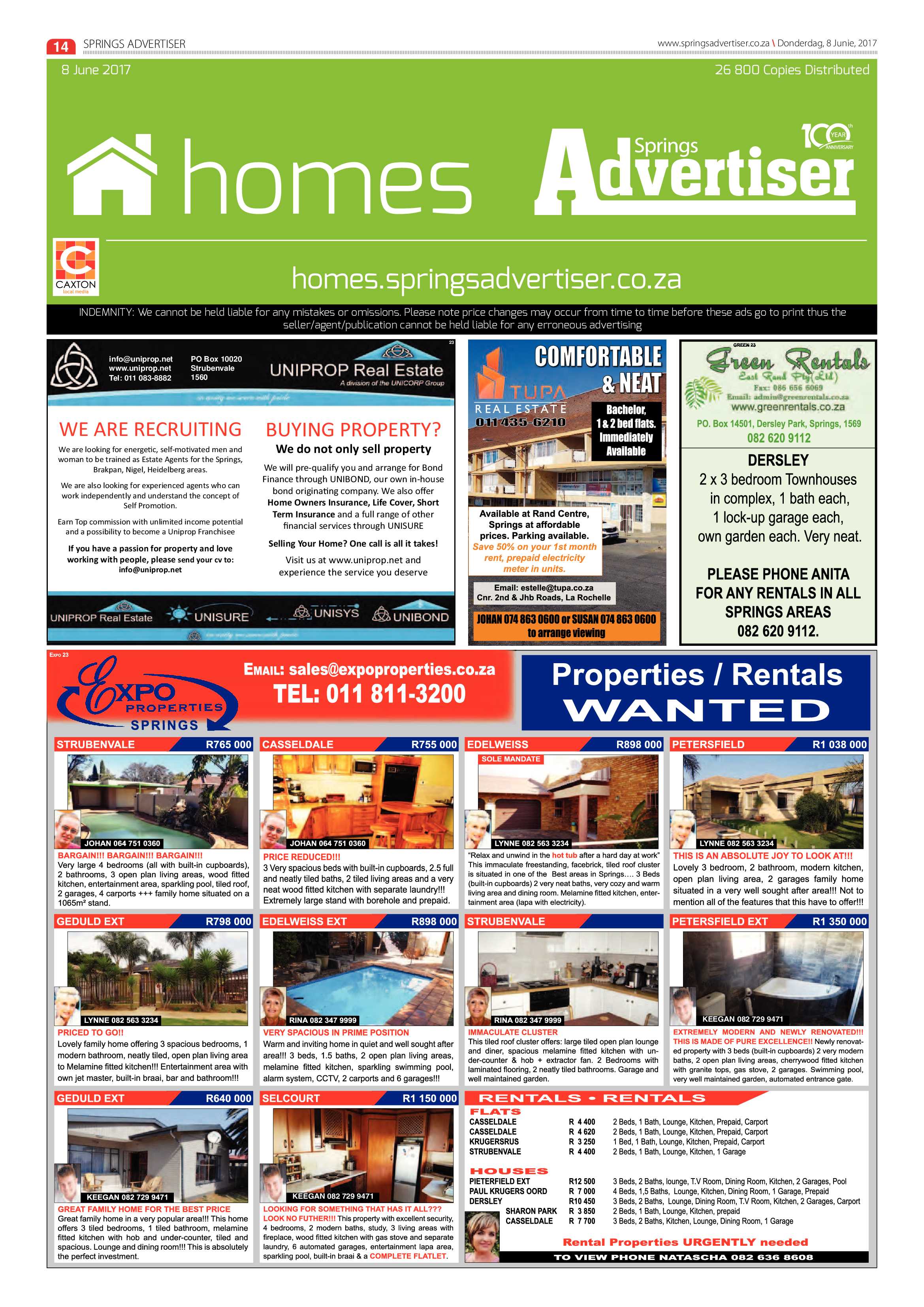 Springs Advertiser 08 June 2017 page 14