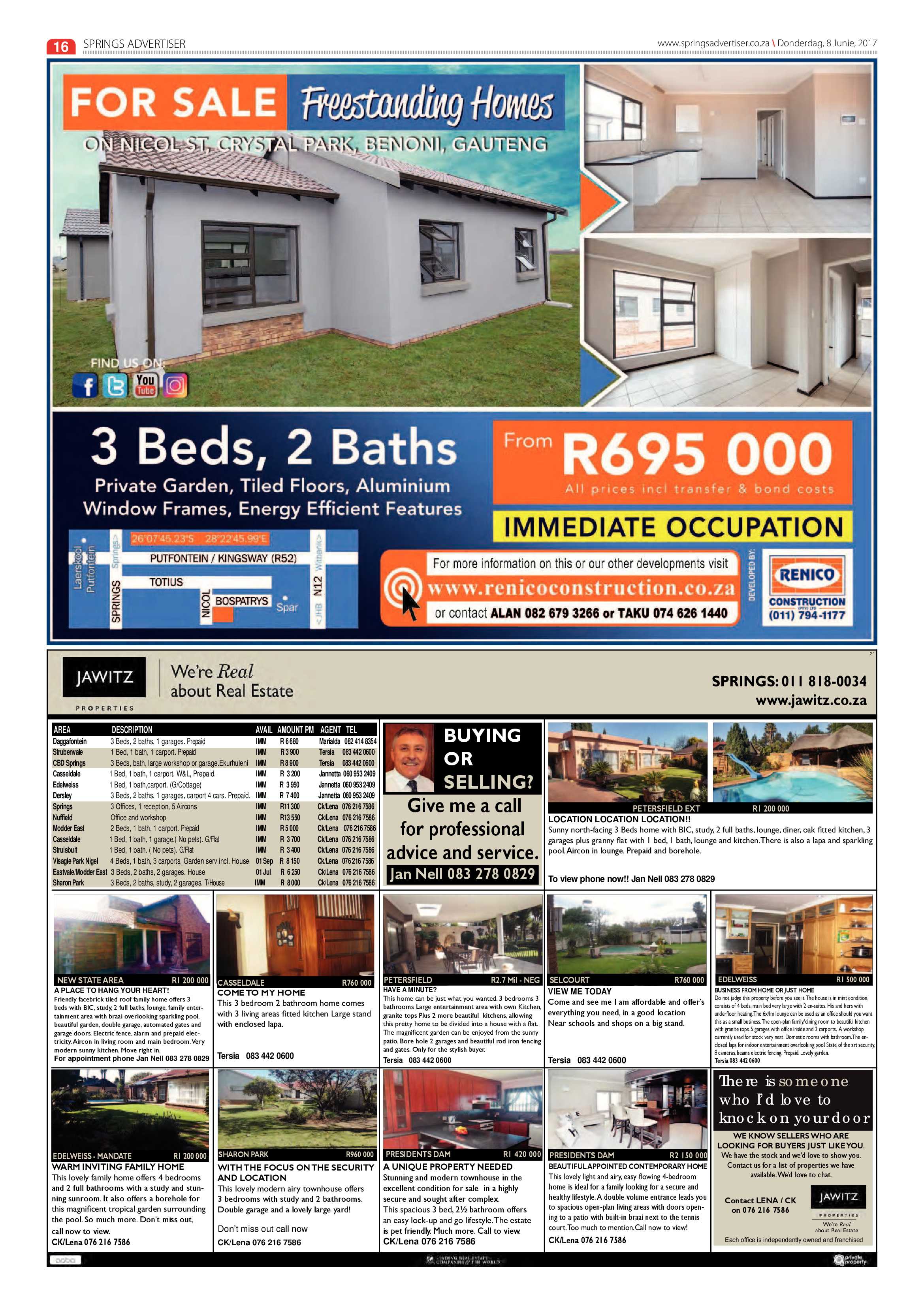 Springs Advertiser 08 June 2017 page 16