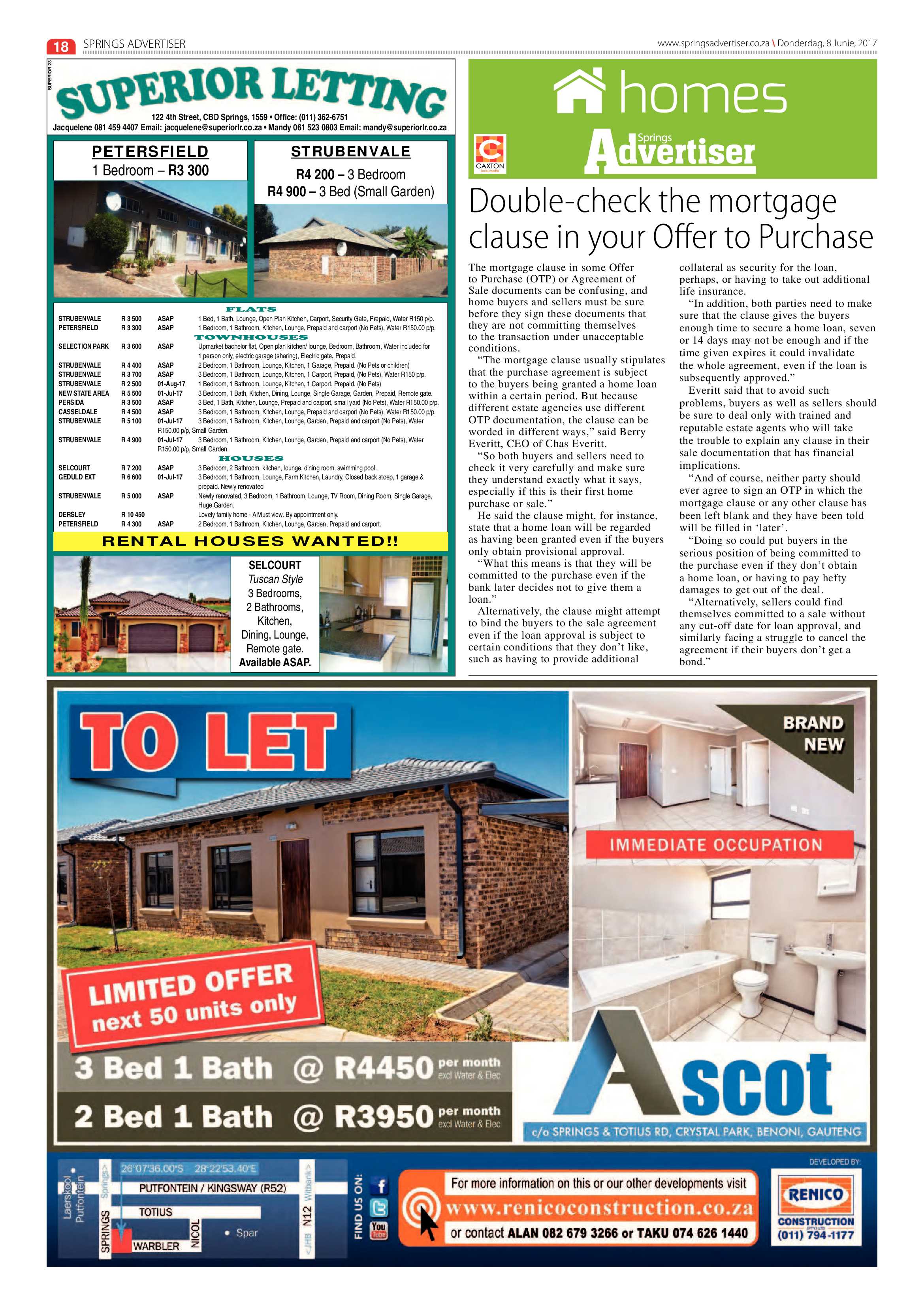 Springs Advertiser 08 June 2017 page 18