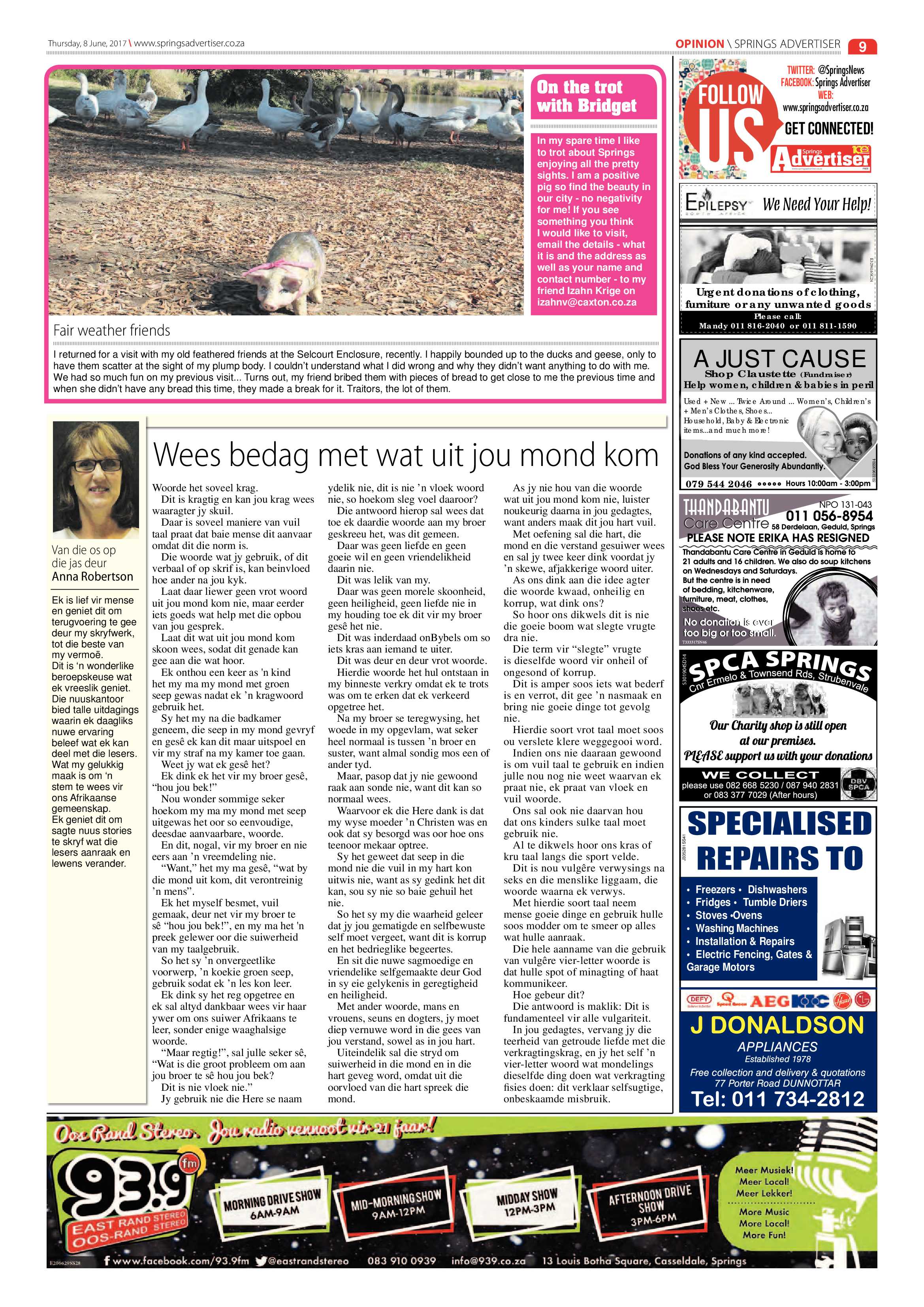Springs Advertiser 08 June 2017 page 9