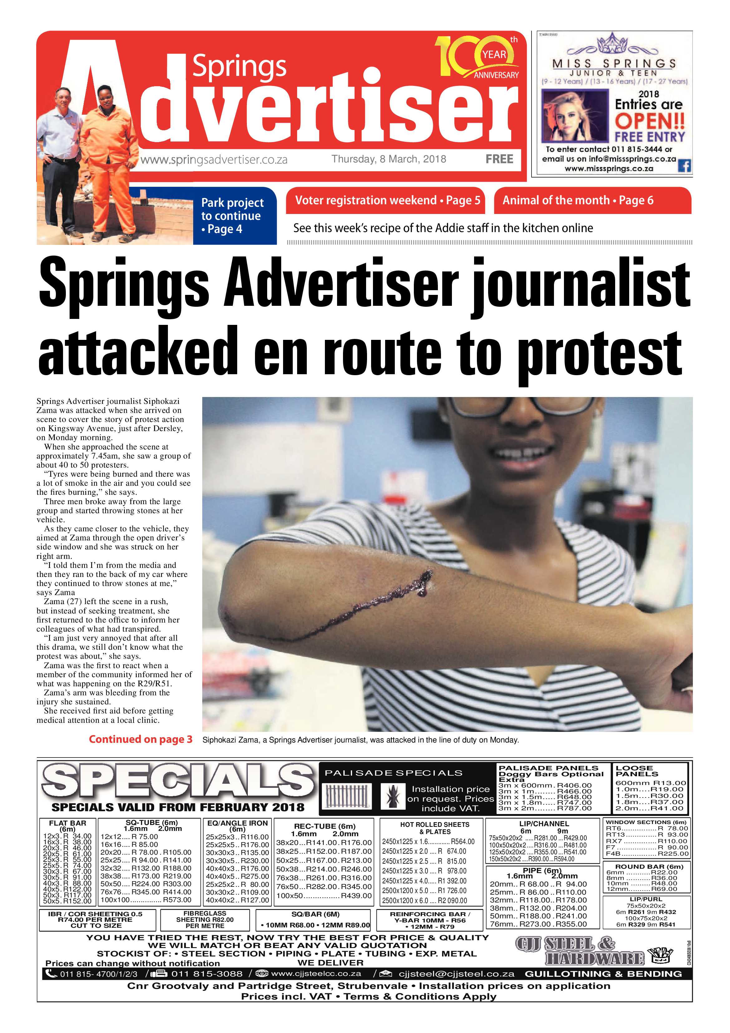 Springs Advertiser 08 March 2018 page 1