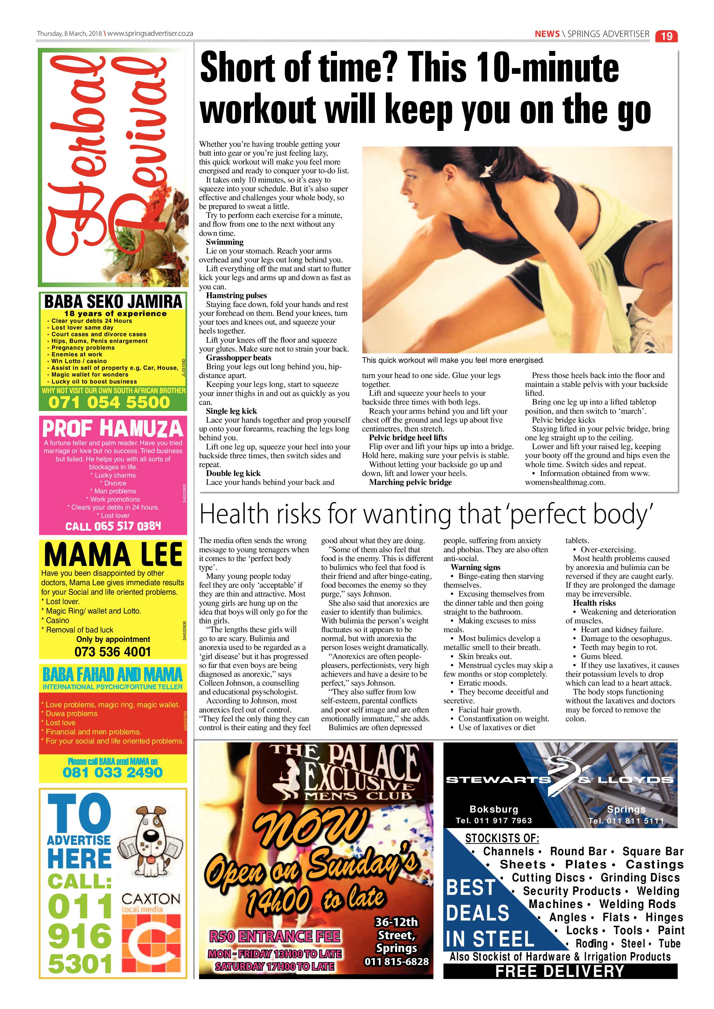 Springs Advertiser 08 March 2018 page 19